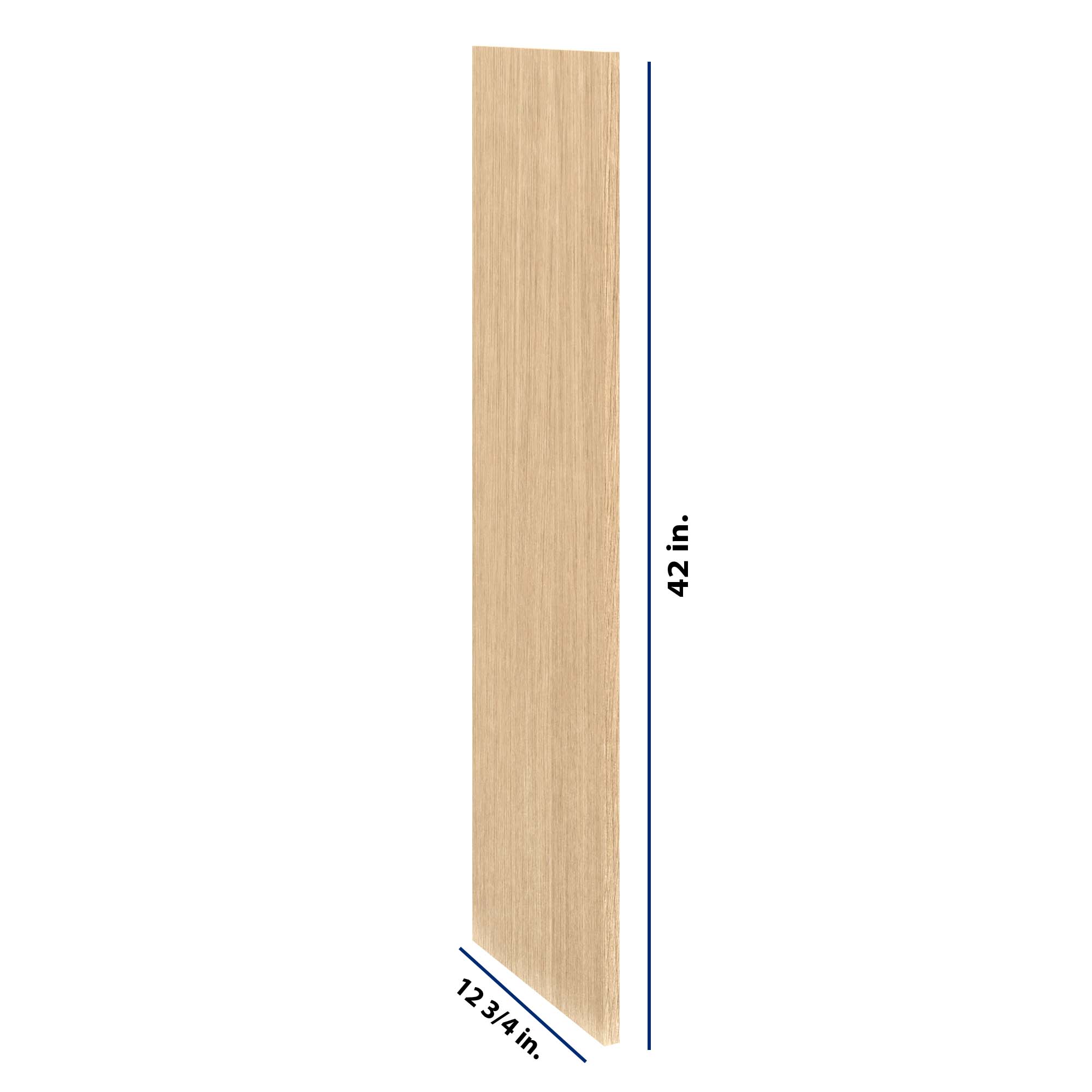 Modernform Cabinet Natural Oak 3/4" W X 42" H X 12 3/4" D Wall End Panel