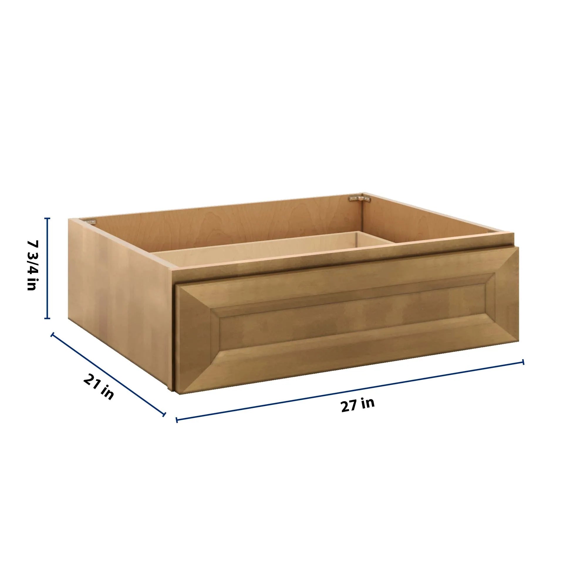 J&K Butterscotch B8 27" W x 7-1/2" H or 8-1/2" H Knee Drawer