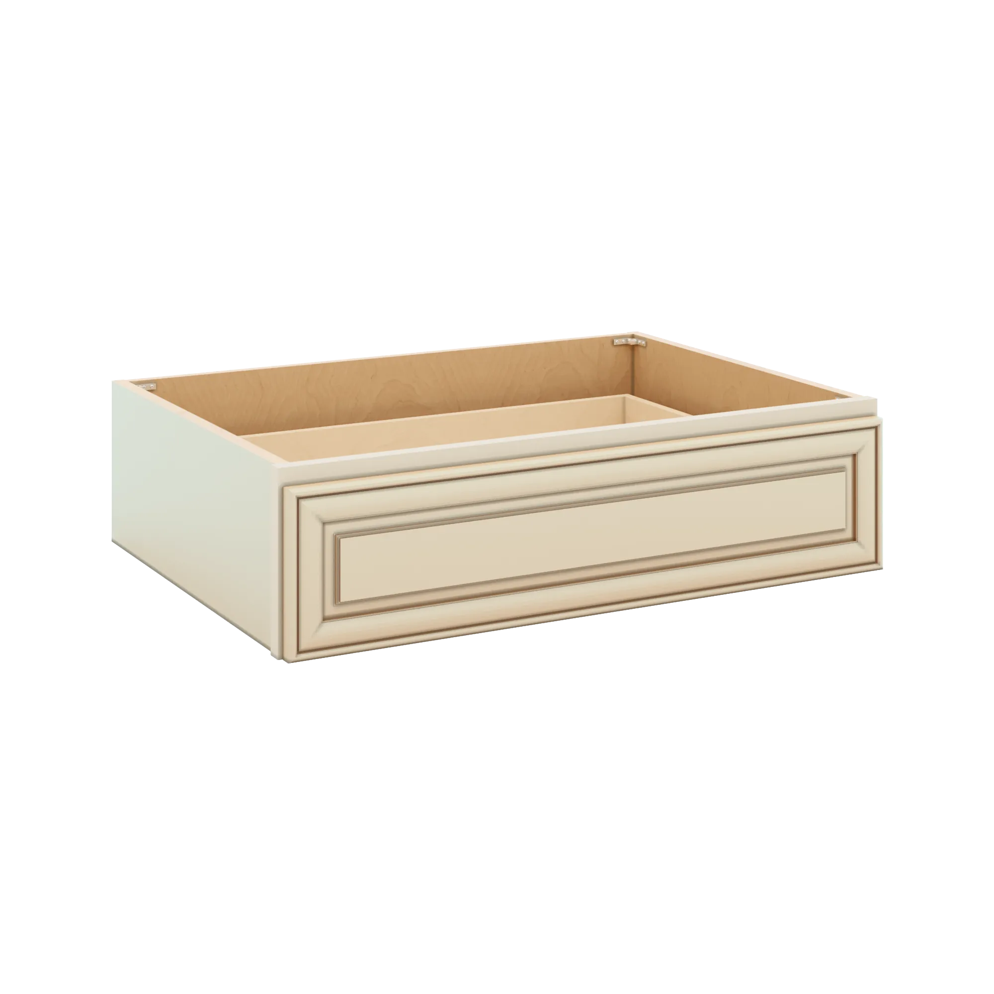 J&K Creme Glazed A7 30" W x 7-1/2" H or 8-1/2" H Knee Drawer