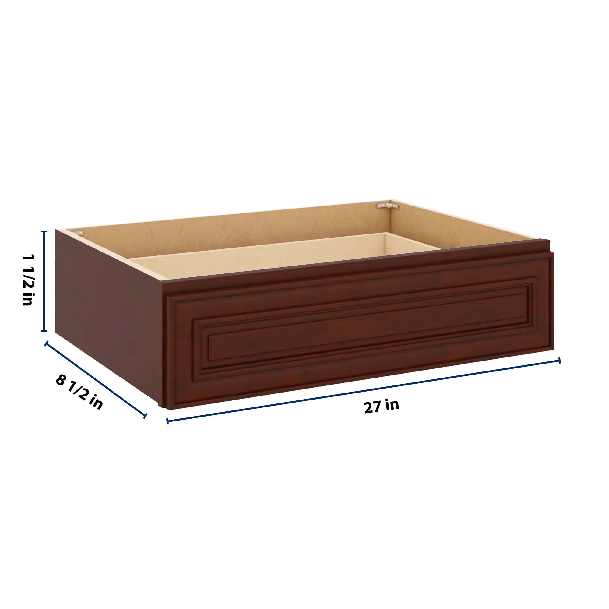 J&K Mahogany J5 30" W x 7-1/2" H or 8-1/2" H Knee Drawer