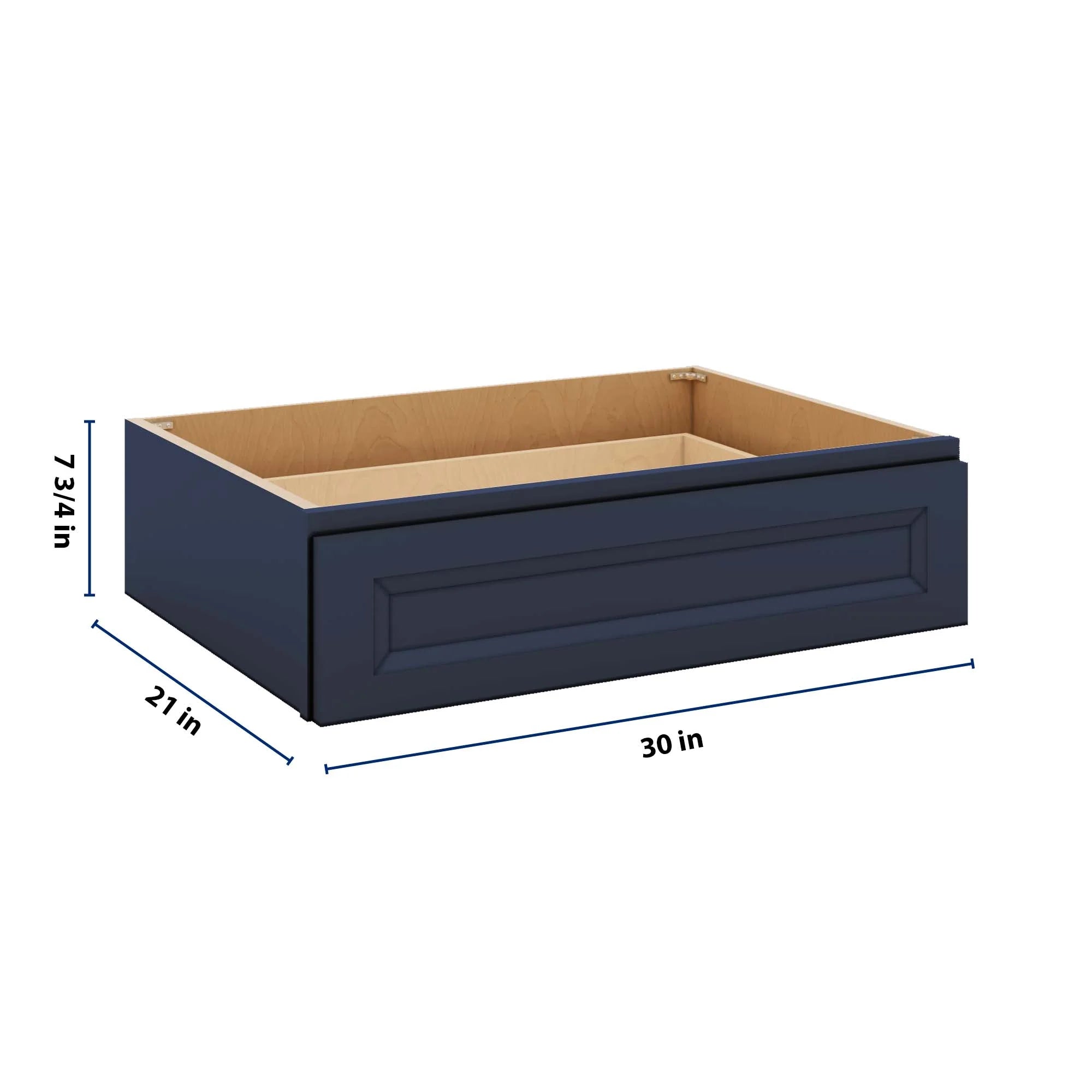 J&K Naval B7 30" W x 7-1/2" H or 8-1/2" H Knee Drawer