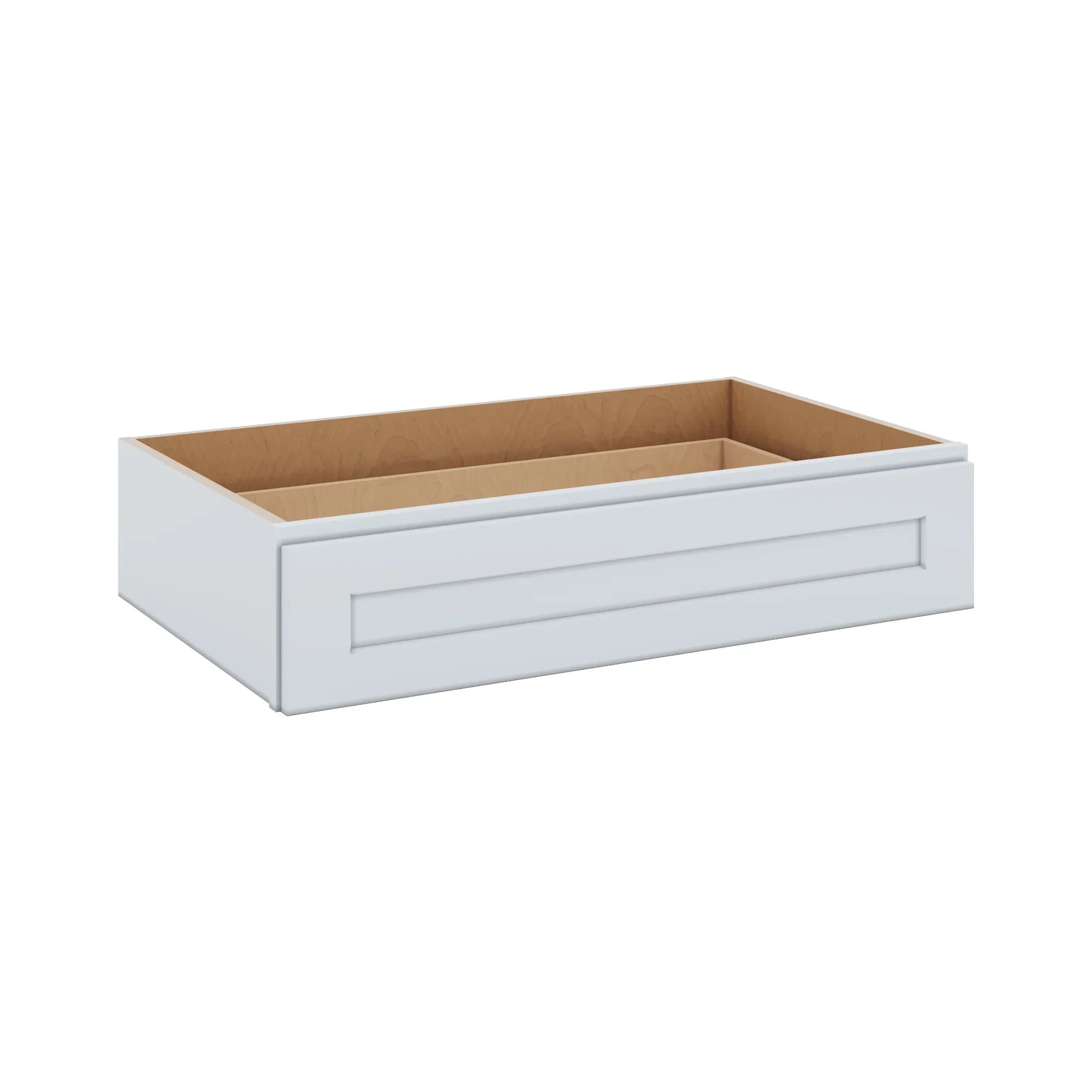 J&K White Shaker S8 36" W x 7-1/2" H or 8-1/2" H Knee Drawer