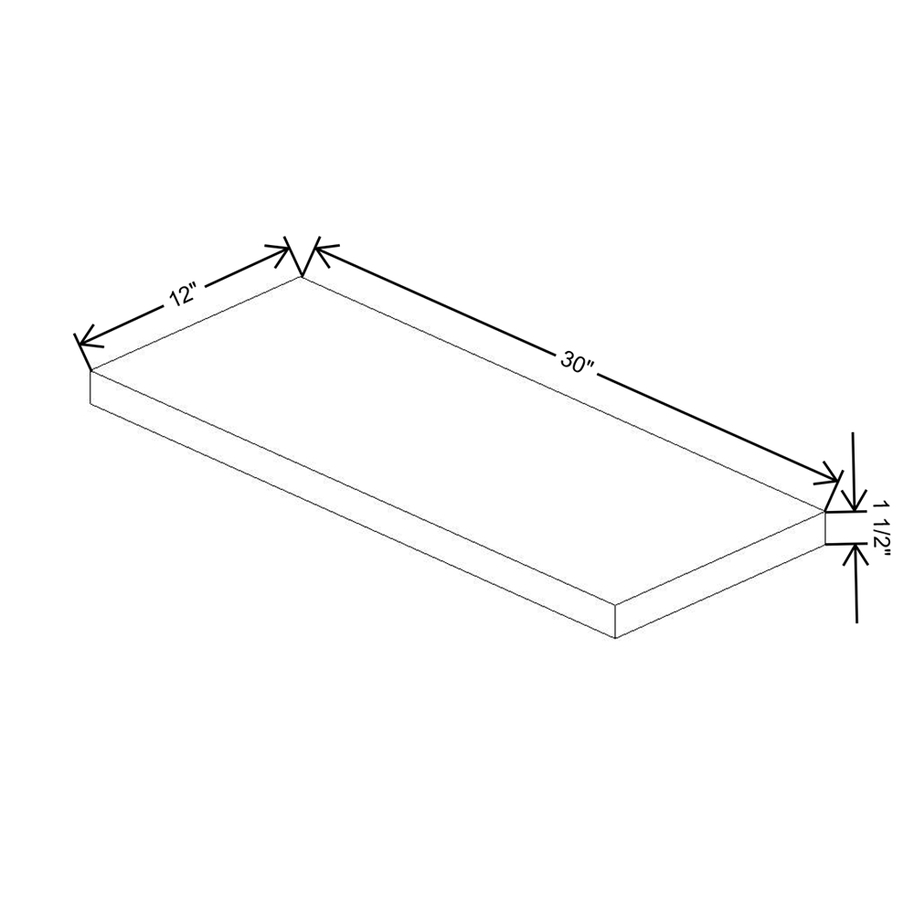 Cubitac Prestige Dover Latte 30" W Floating Shelf