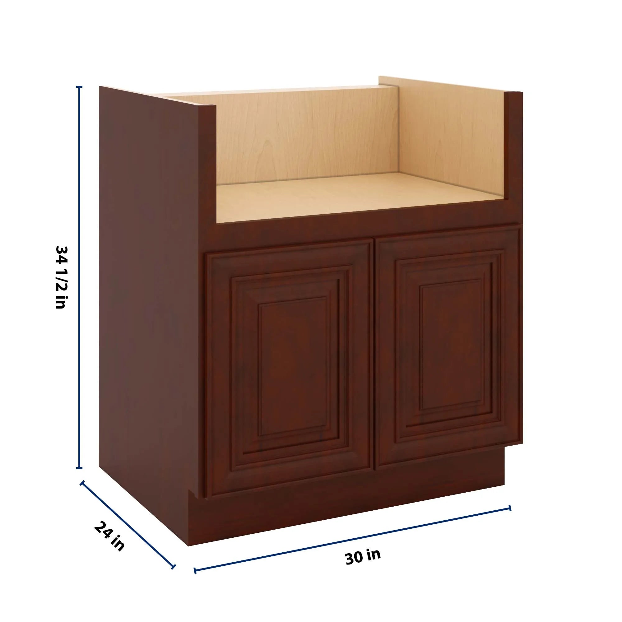 J&K Mahogany J5 Base Farm Sink - 30" W