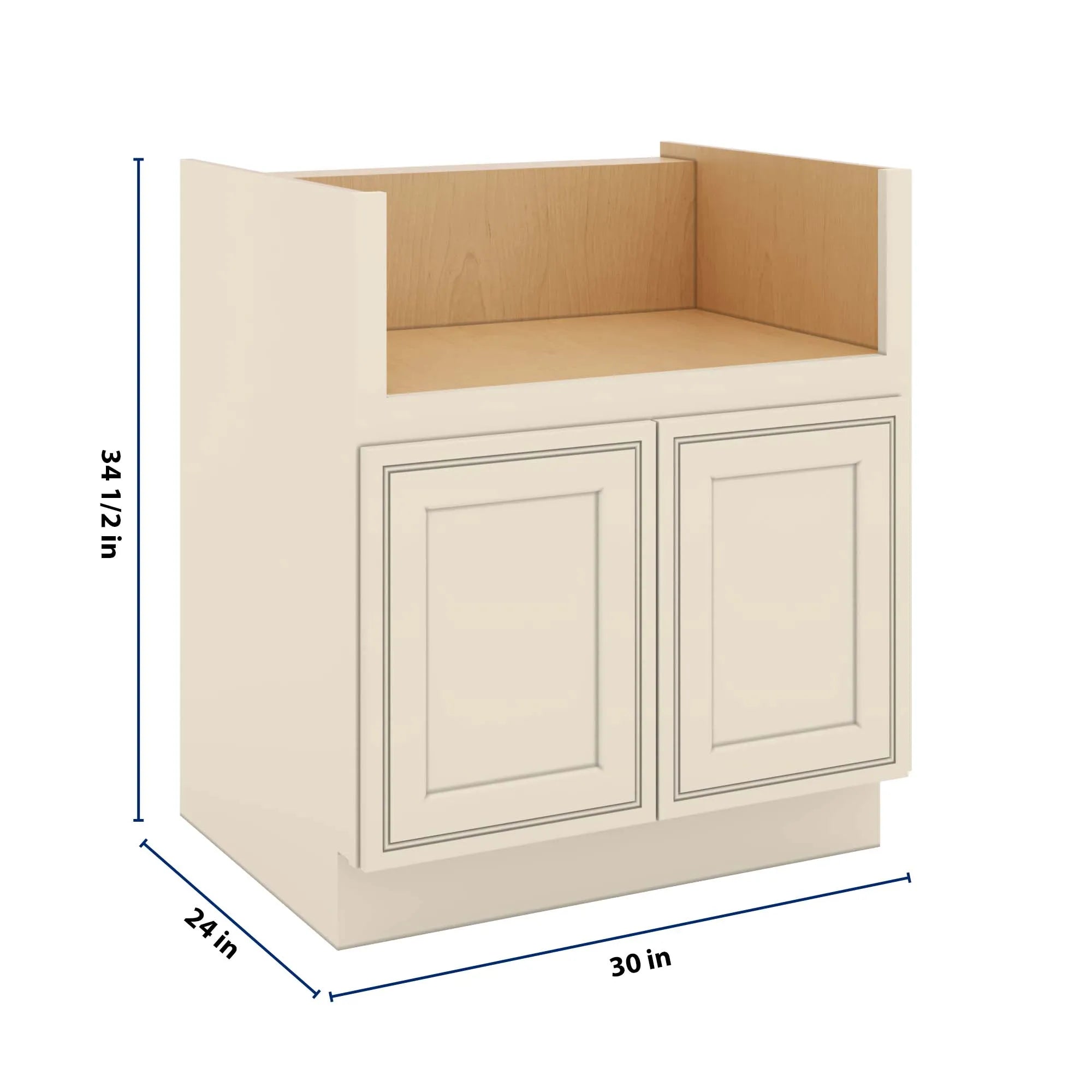 J&K Pearl Glazed H9 Base Farm Sink - 30" W