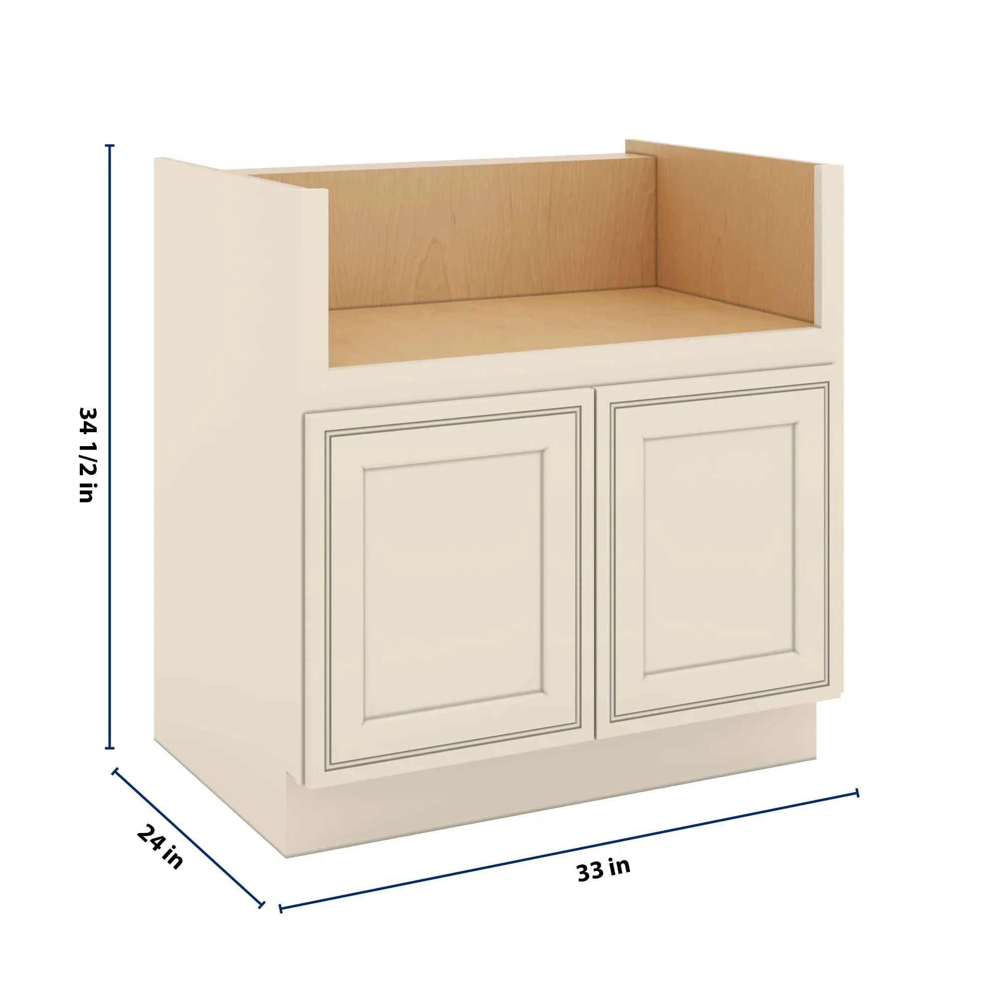 J&K Pearl Glazed H9 Base Farm Sink - 33" W