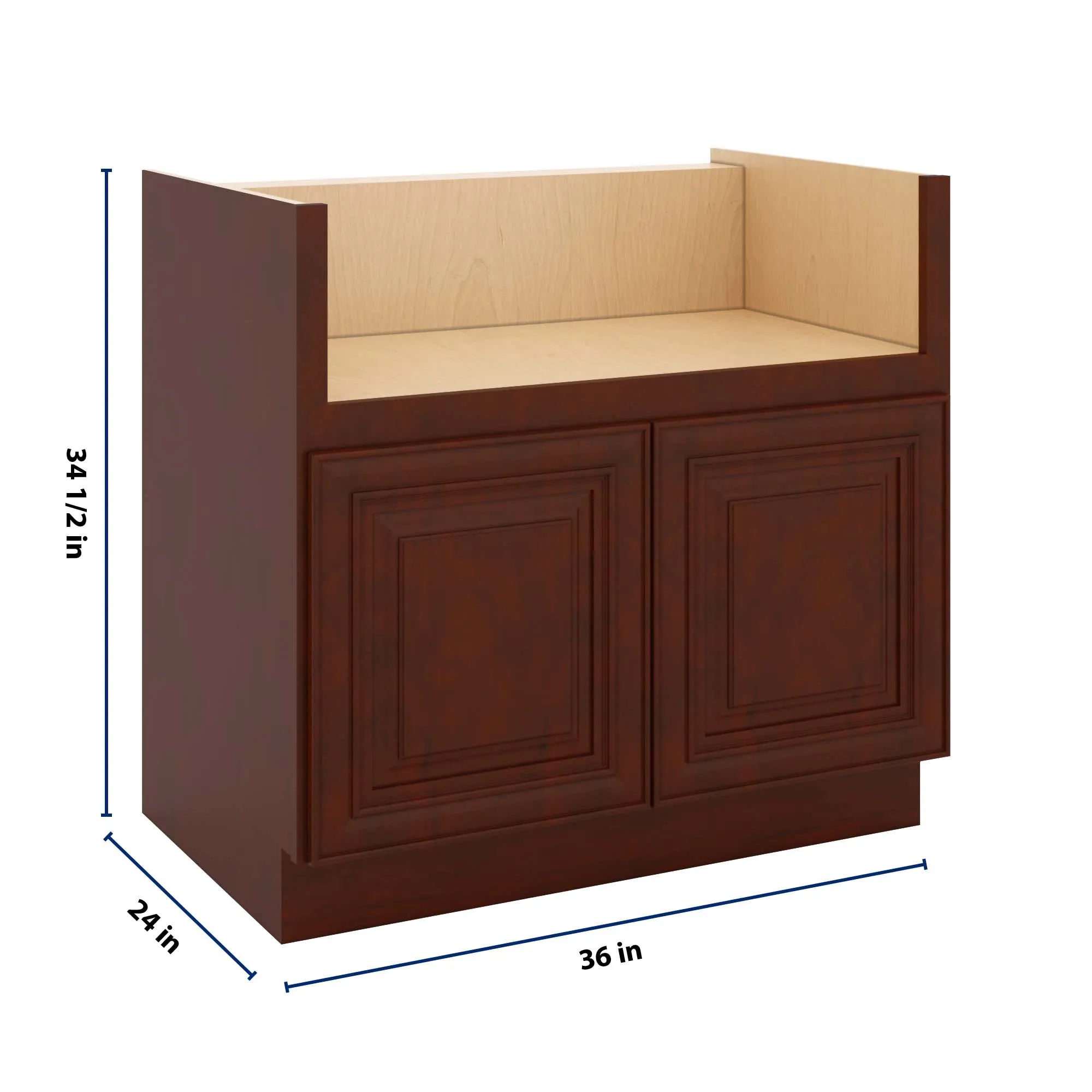 J&K Mahogany J5 Base Farm Sink - 36" W