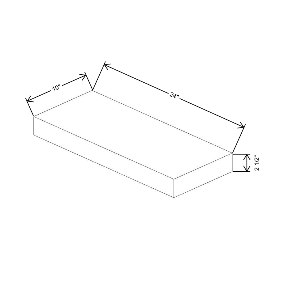 Cubitac Imperial Montclair Sapphire 2 1/2"H X 24"W Floating Shelf