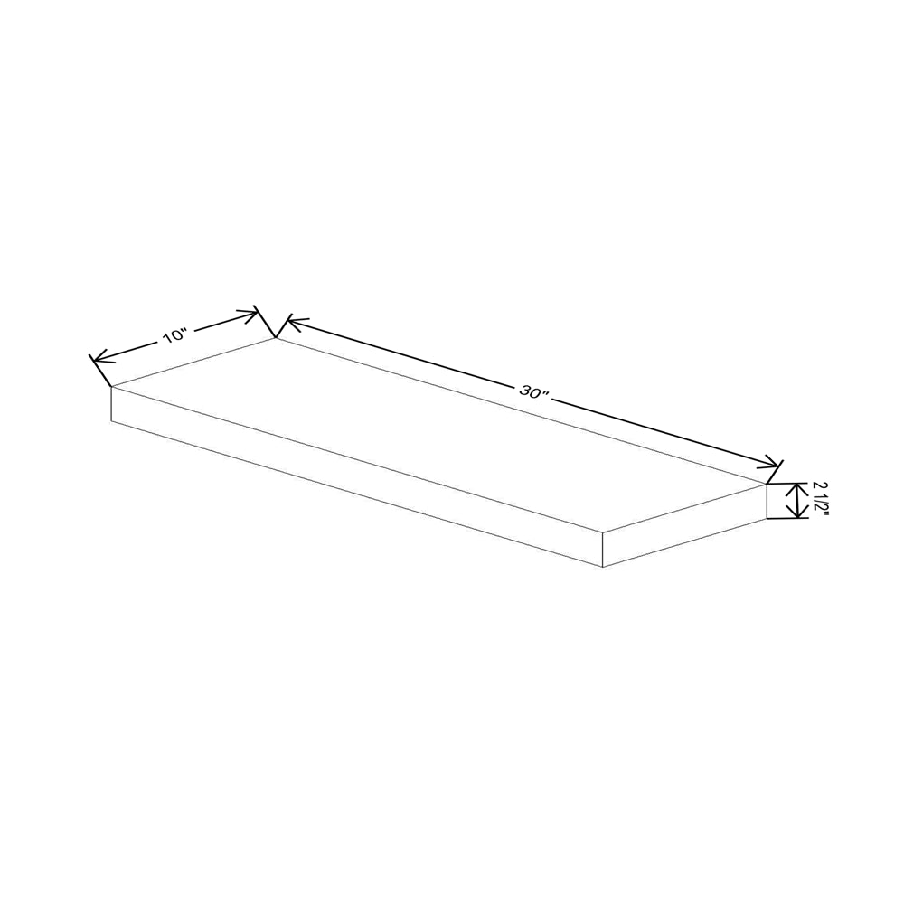 Cubitac Imperial Montclair Sapphire 2 1/2"H X 30"W Floating Shelf