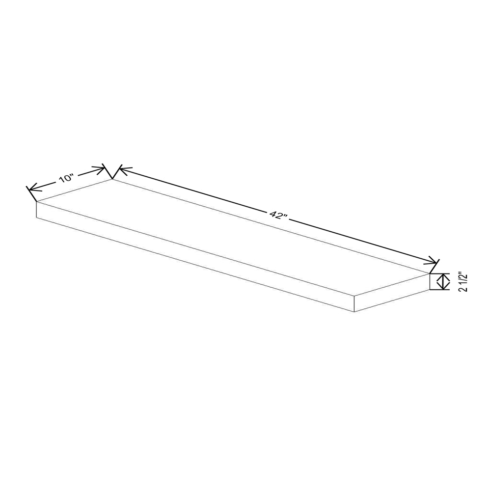 Cubitac Imperial Montclair Sapphire 2 1/2"H X 42"W Floating Shelf