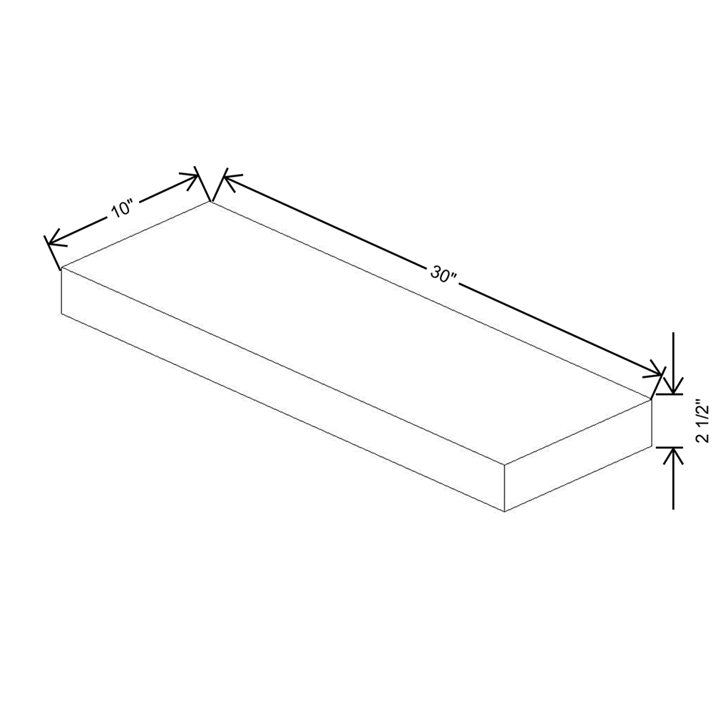 Wolf Classic Dartmouth Stonybrook Paint 30"W Floating Shelf