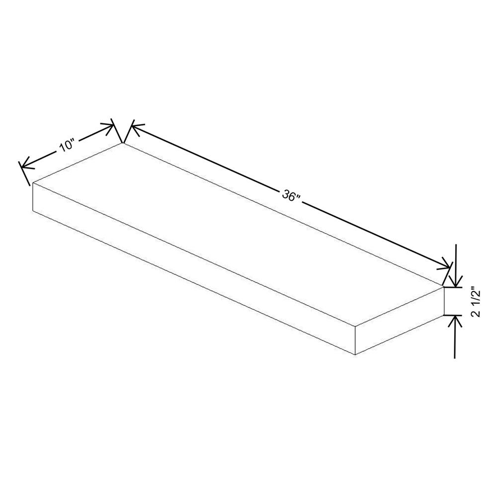 Wolf Classic Dartmouth Stonybrook Paint 36"W Floating Shelf