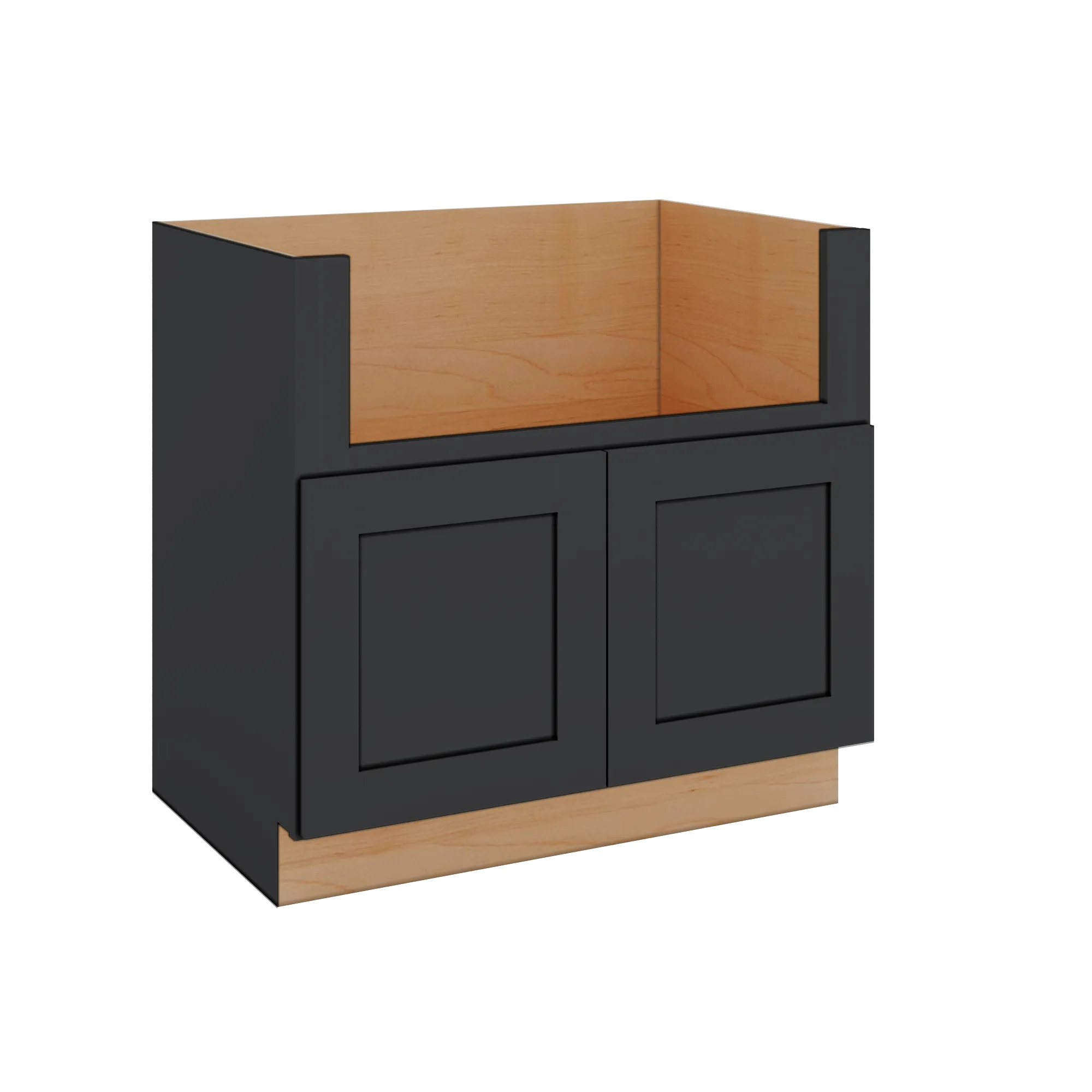 Modernform Cabinet Onyx Black Shaker 36" W X 34 1/2" H X 24" D Farm Sink Base Cabinet