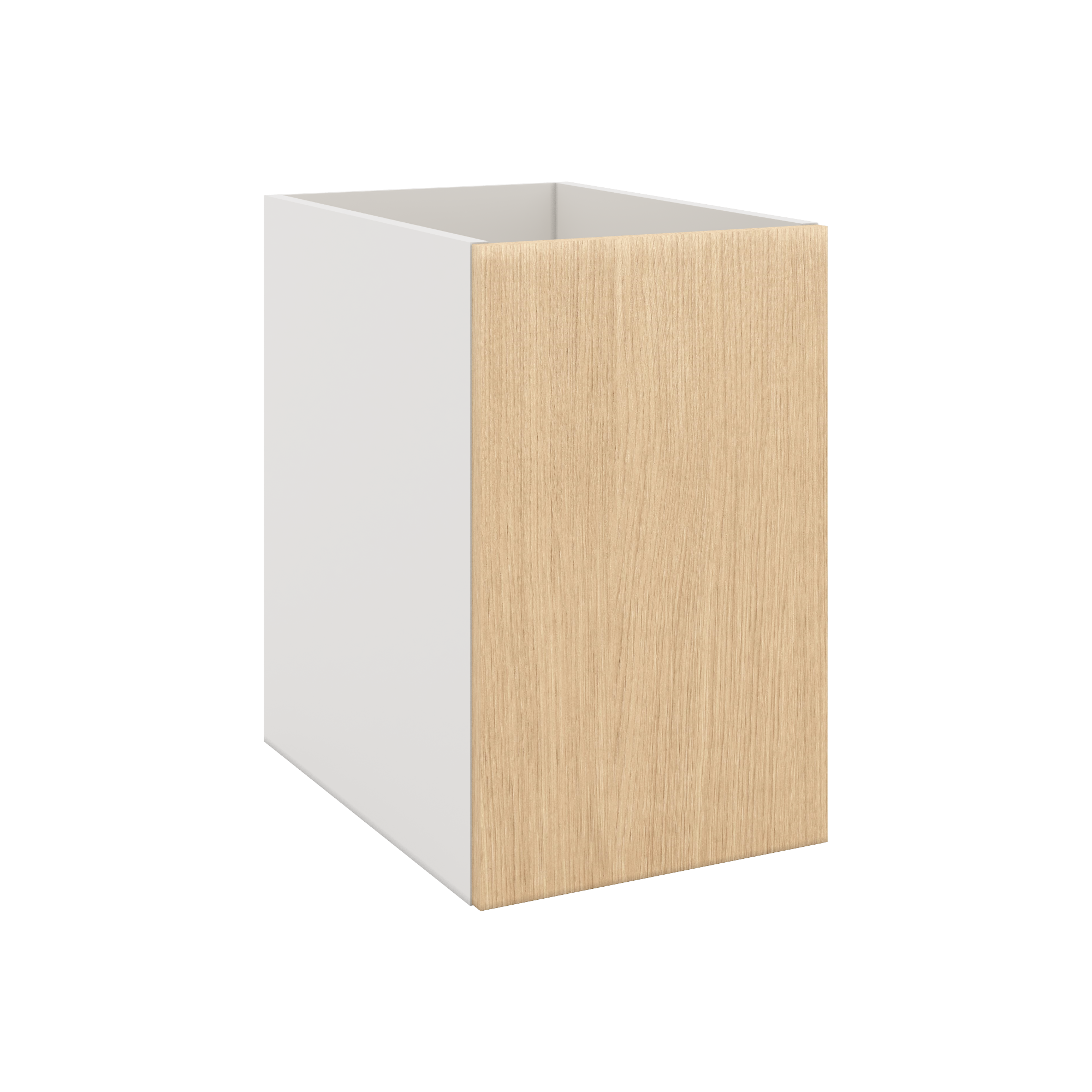 Modernform Cabinet Natural Oak 15" W X 24" H X 21" D Vanity Floating Full Height Single Door Cabinet