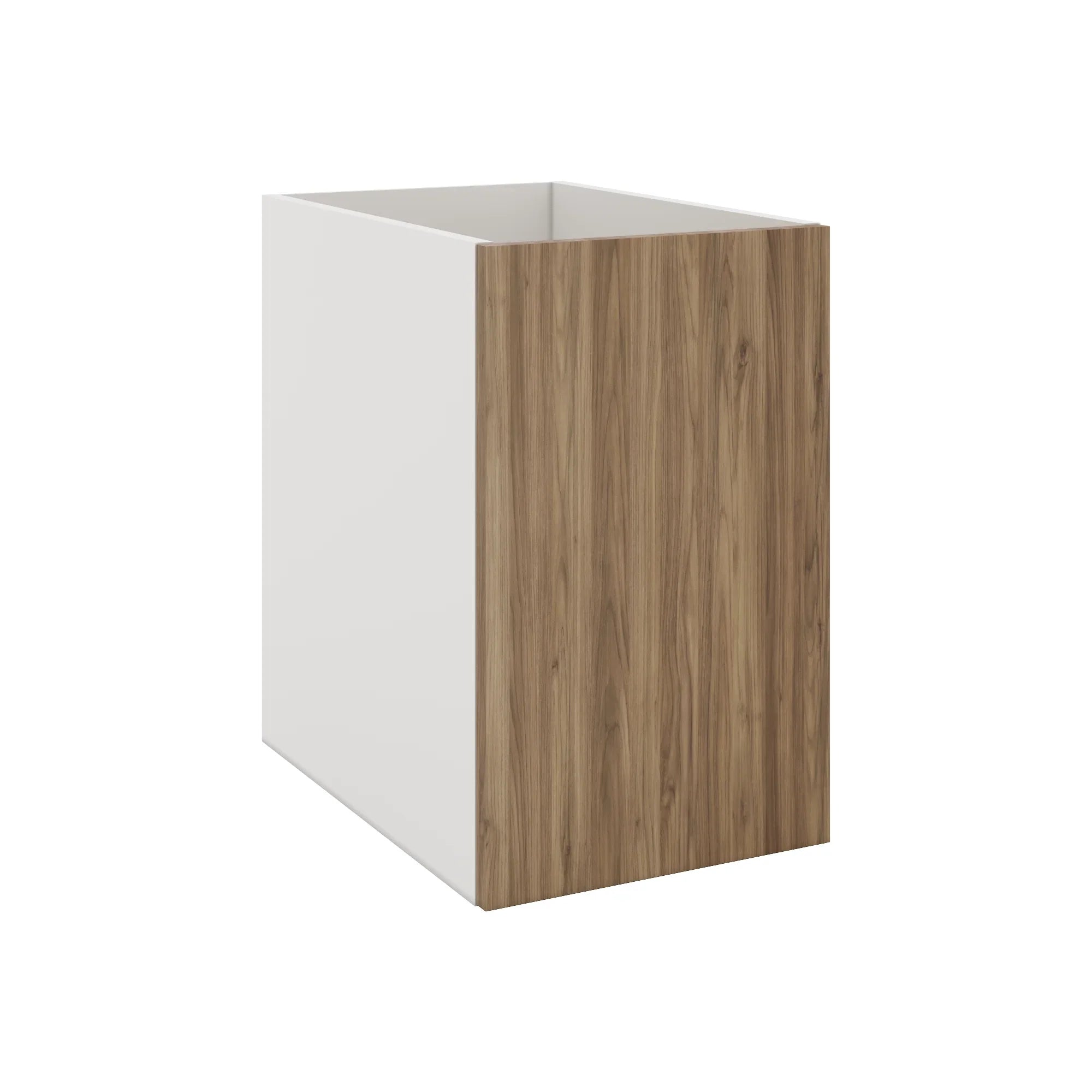 Modernform Cabinet Walnut 15" W X 24" H X 21" D Vanity Floating Full Height Single Door Cabinet