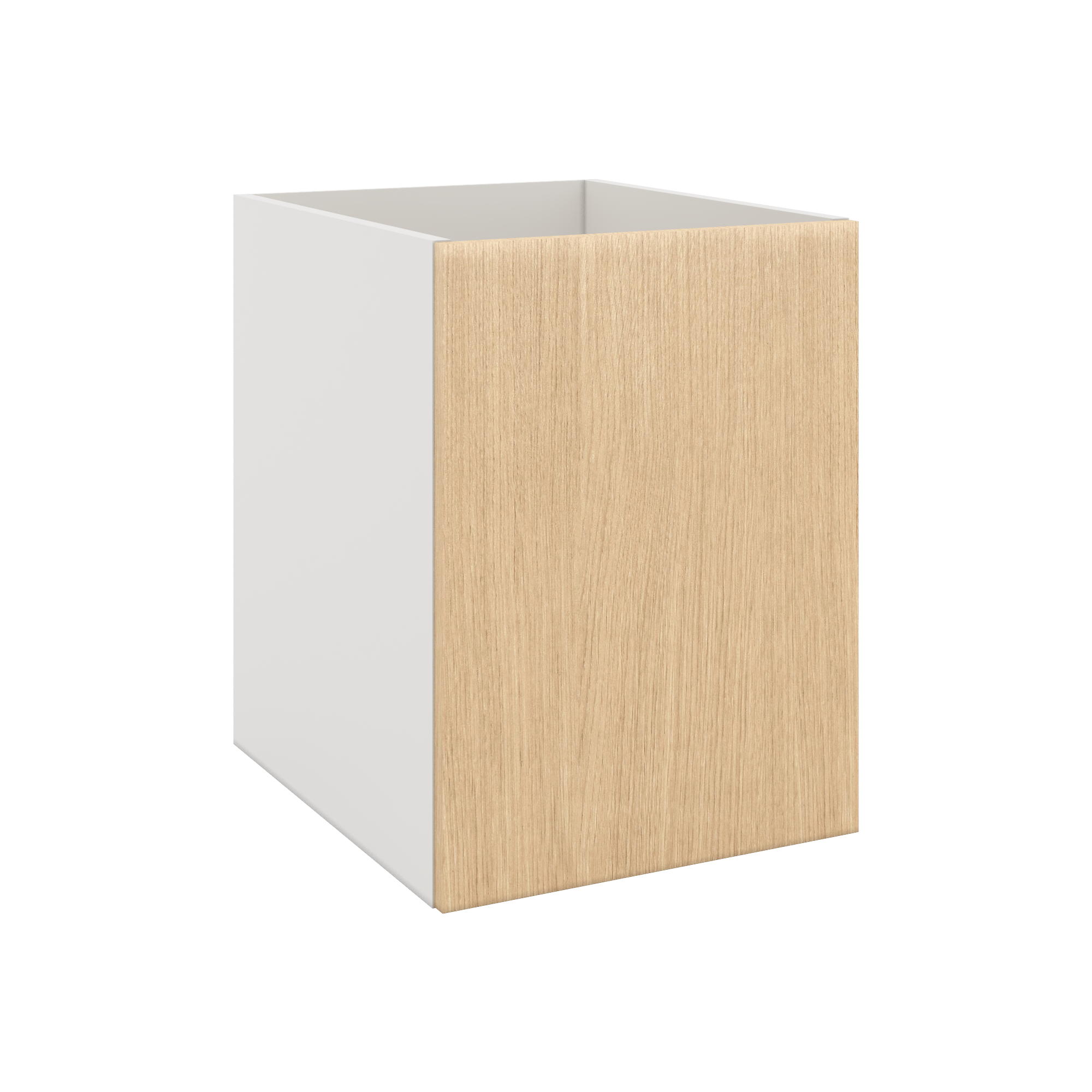 Modernform Cabinet Natural Oak 18" W X 24" H X 21" D Vanity Floating Full Height Single Door Cabinet