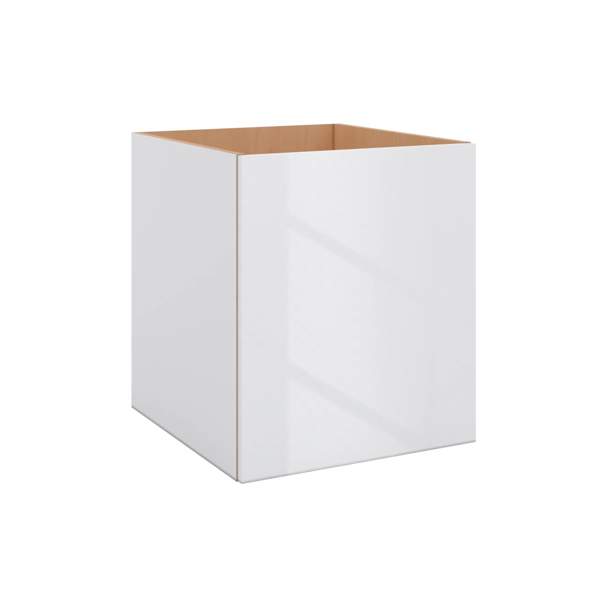 Modernform Cabinet Gloss White 21" W X 24" H X 21" D Vanity Floating Full Height Single Door Cabinet