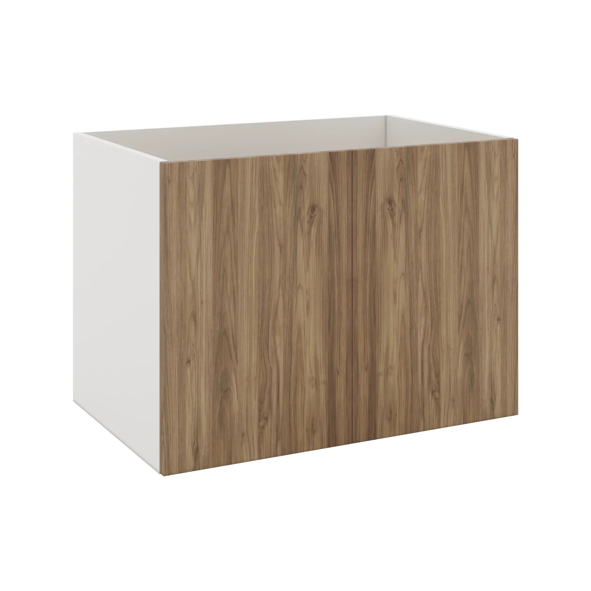 Modernform Cabinet Walnut 33" W X 24" H X 21" D Vanity Floating Full Height Double Door Cabinet