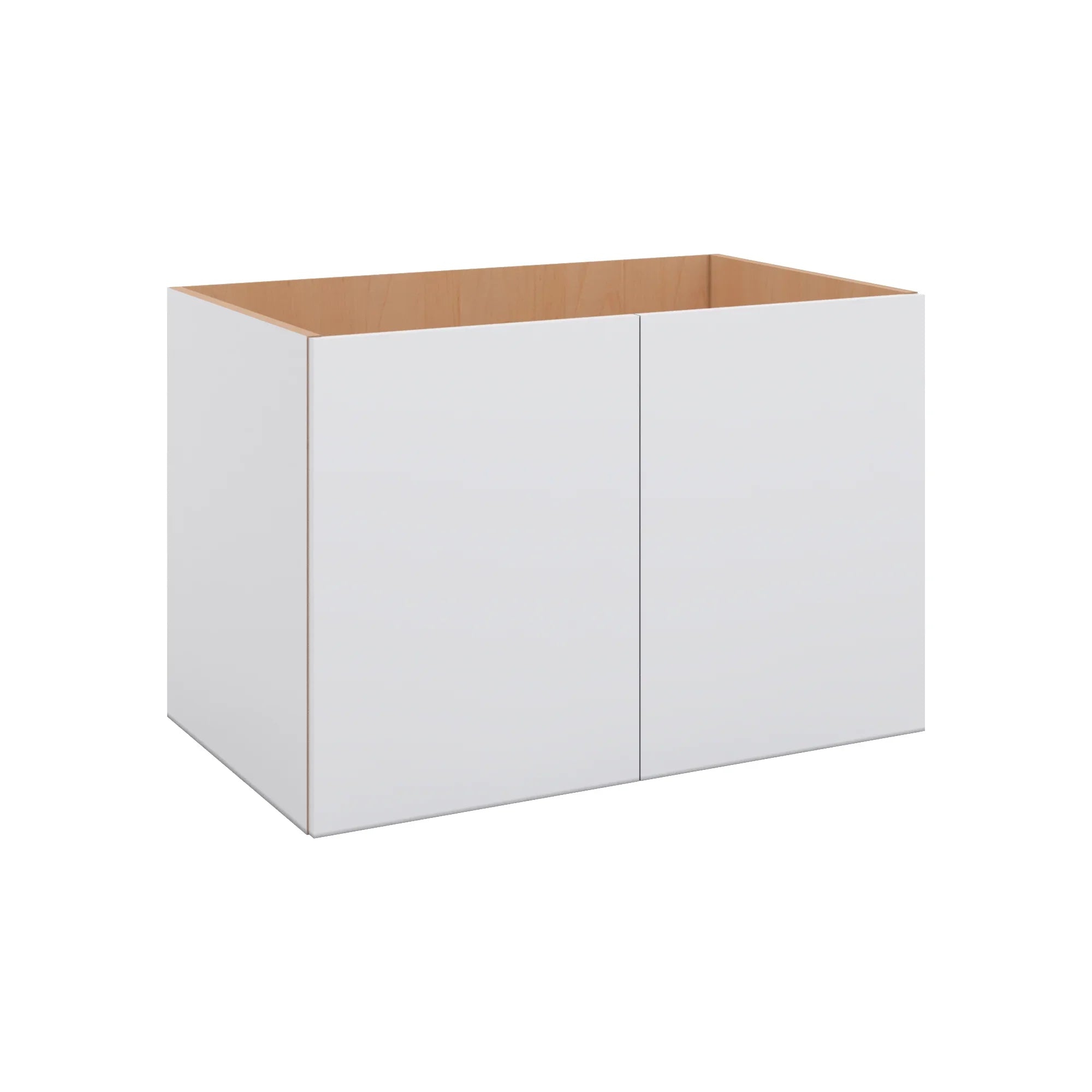 Modernform Cabinet Matte White 36" W X 24" H X 21" D Vanity Floating Full Height Double Door Cabinet