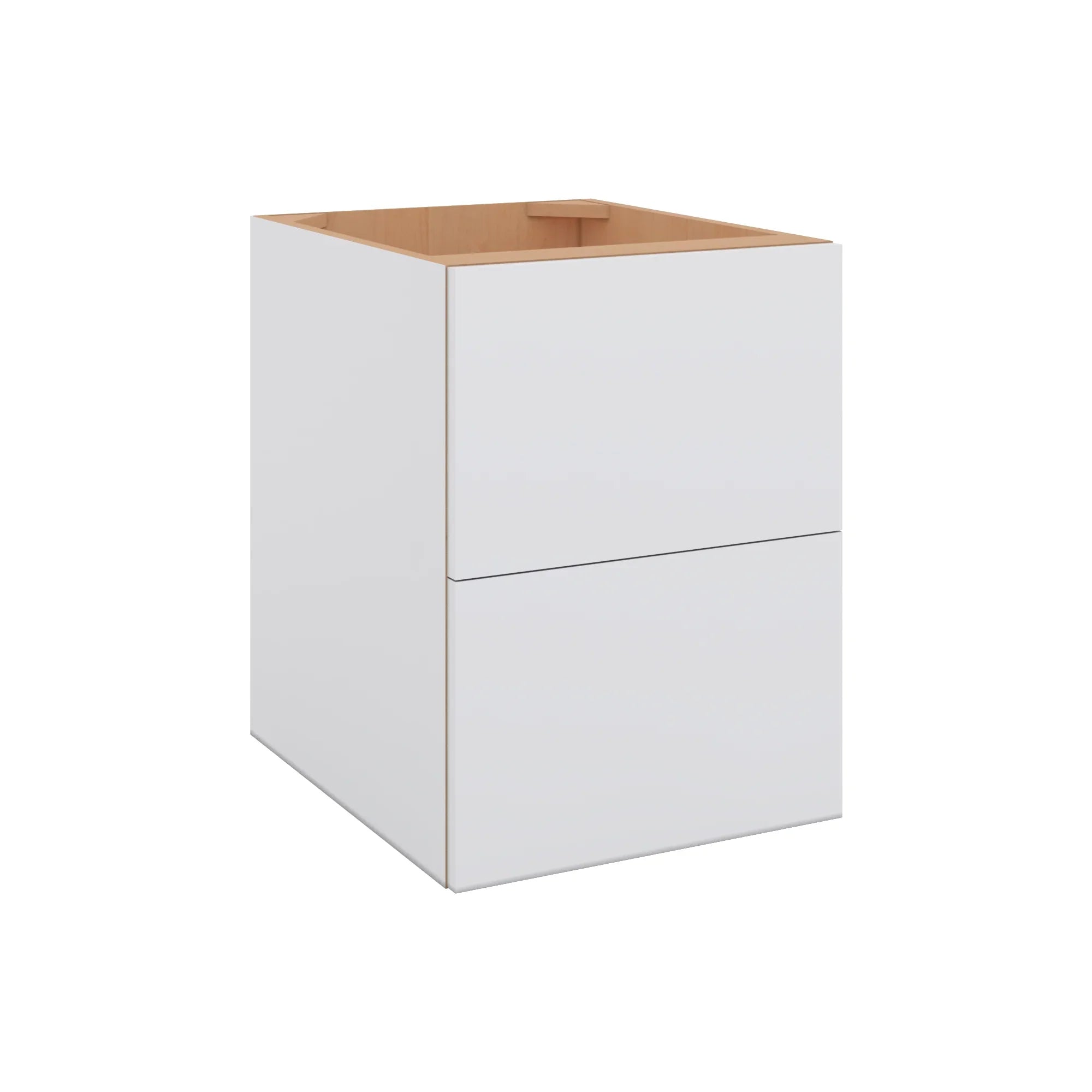 Modernform Cabinet Matte White 18" W X 24" H X 21" D Vanity Floating Drawers Cabinet