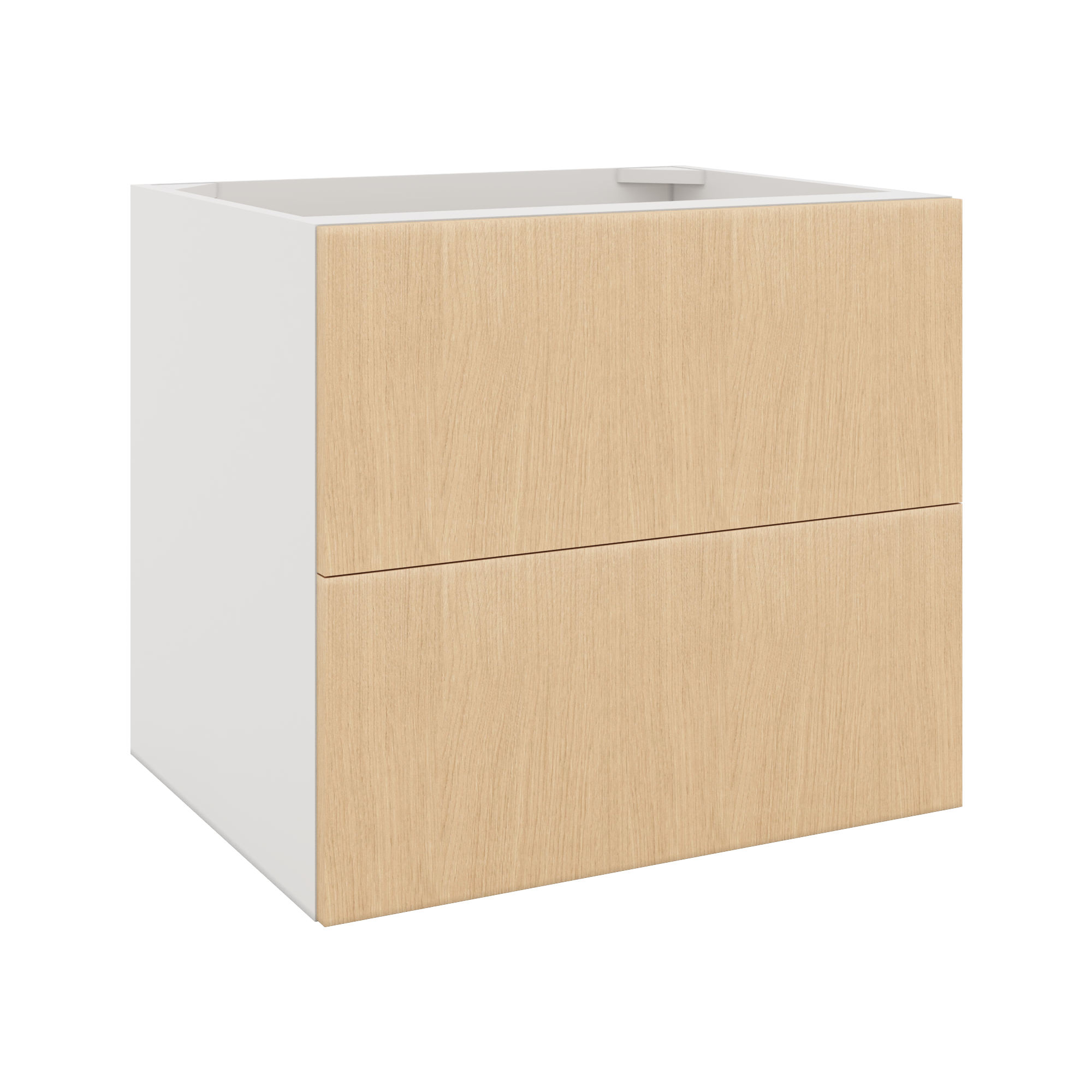 Modernform Cabinet Natural Oak 27" W X 24" H X 21" D Vanity Floating Drawers Cabinet