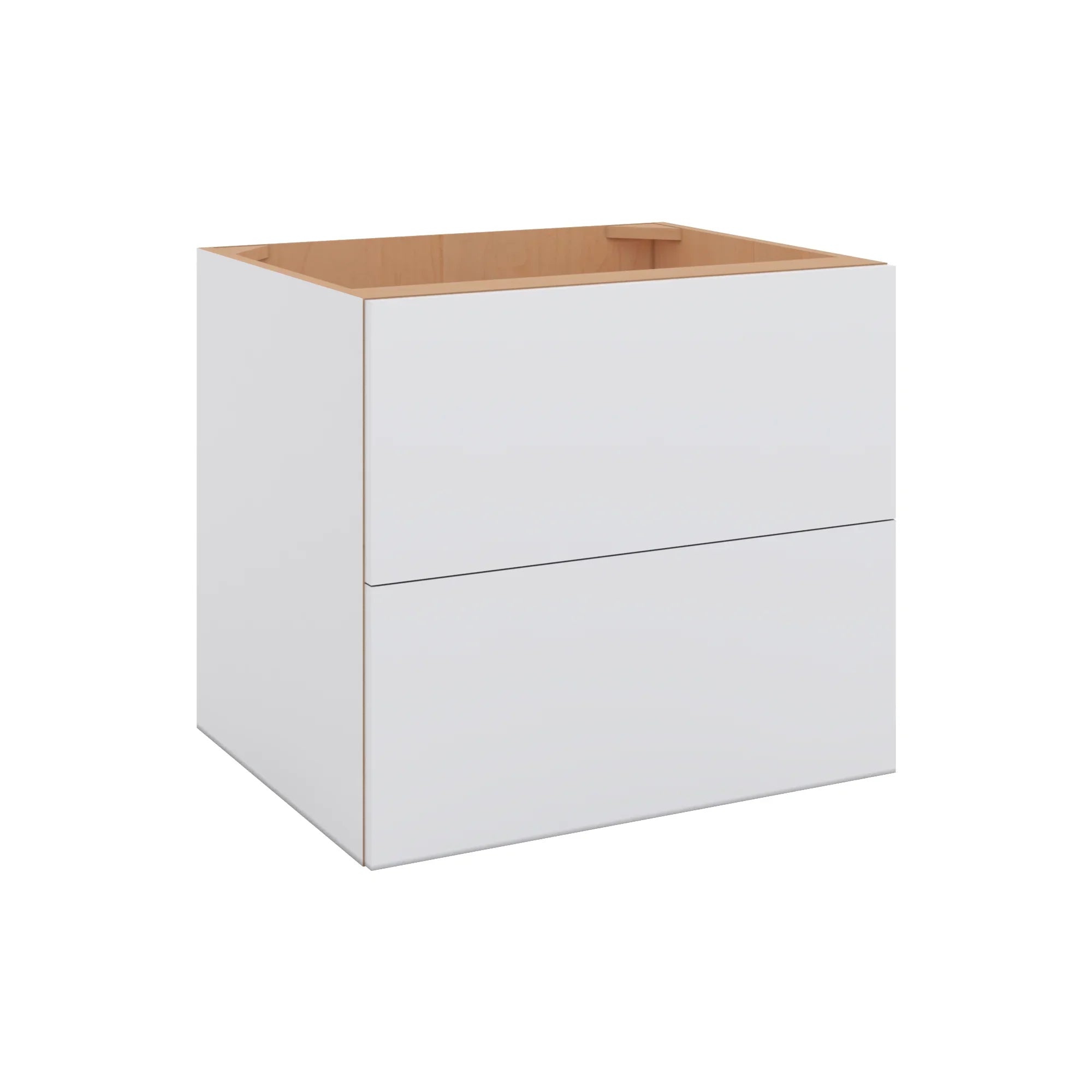 Modernform Cabinet Matte White 27" W X 24" H X 21" D Vanity Floating Drawers Cabinet