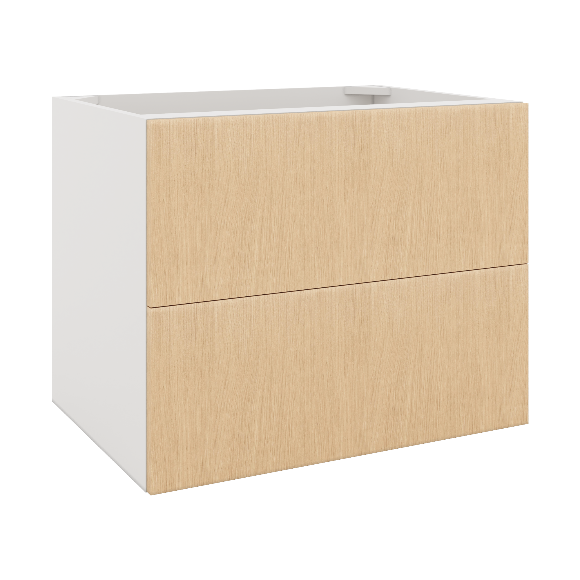 Modernform Cabinet Natural Oak 30" W X 24" H X 21" D Vanity Floating Drawers Cabinet