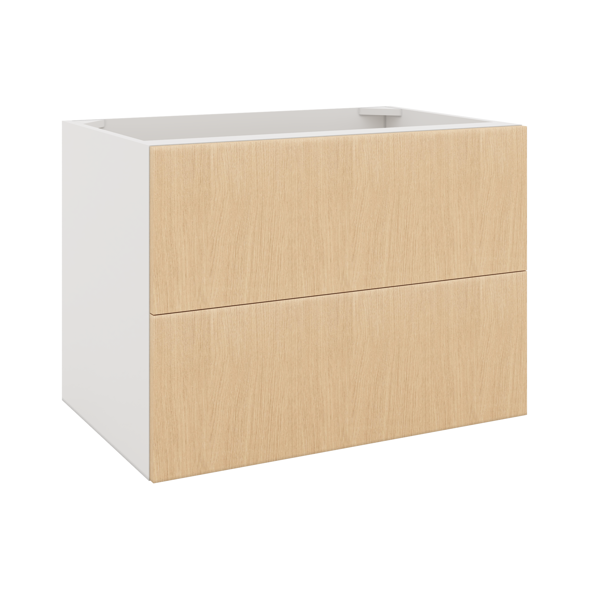 Modernform Cabinet Natural Oak 33" W X 24" H X 21" D Vanity Floating Drawers Cabinet