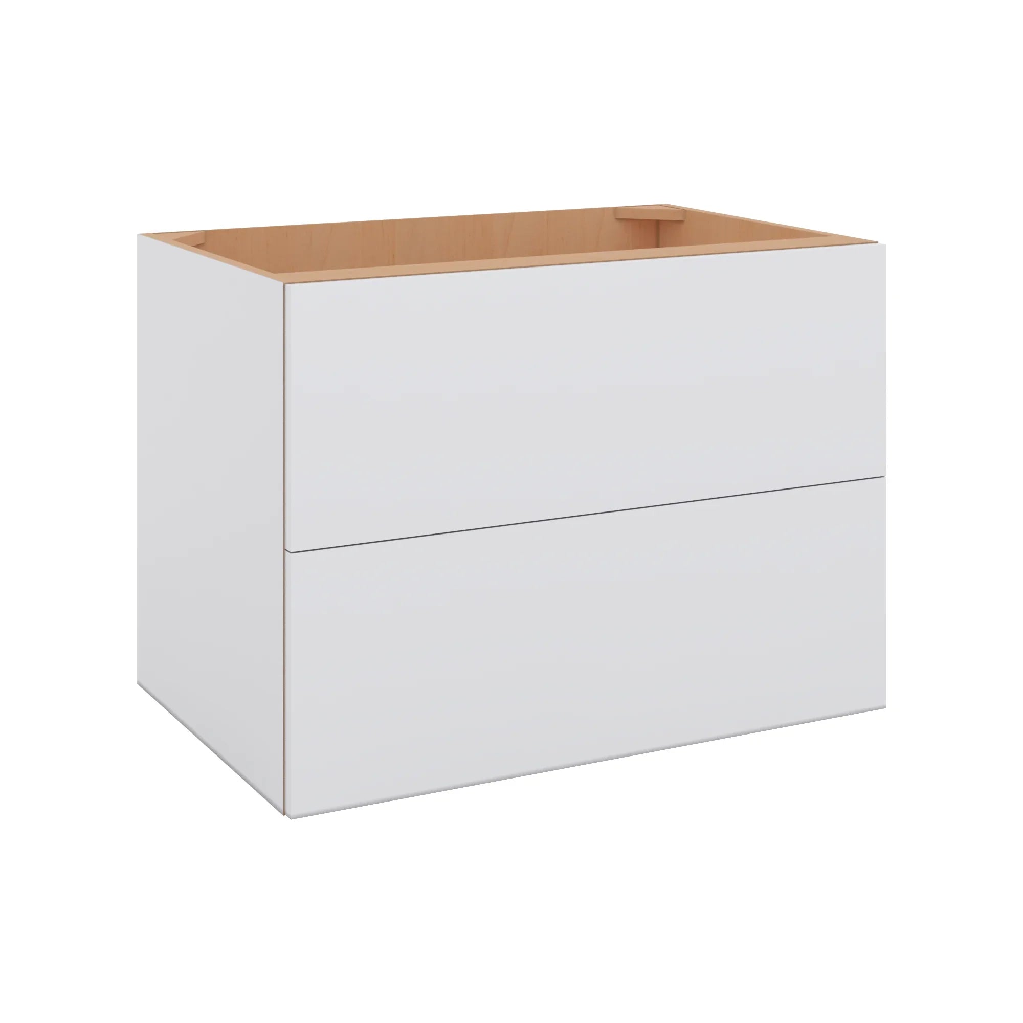 Modernform Cabinet Matte White 33" W X 24" H X 21" D Vanity Floating Drawers Cabinet