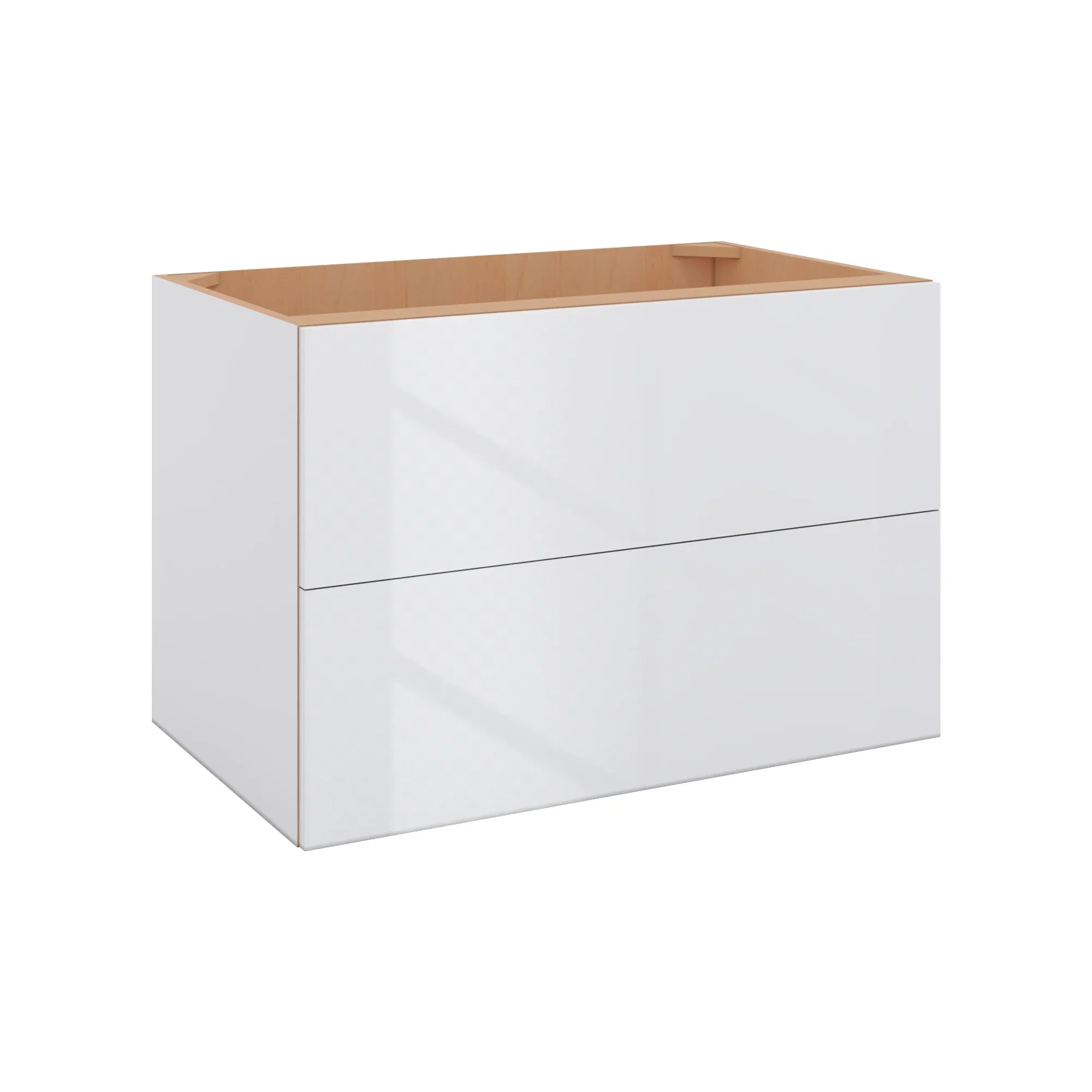 Modernform Cabinet Gloss White 36" W X 24" H X 21" D Vanity Floating Drawers Cabinet