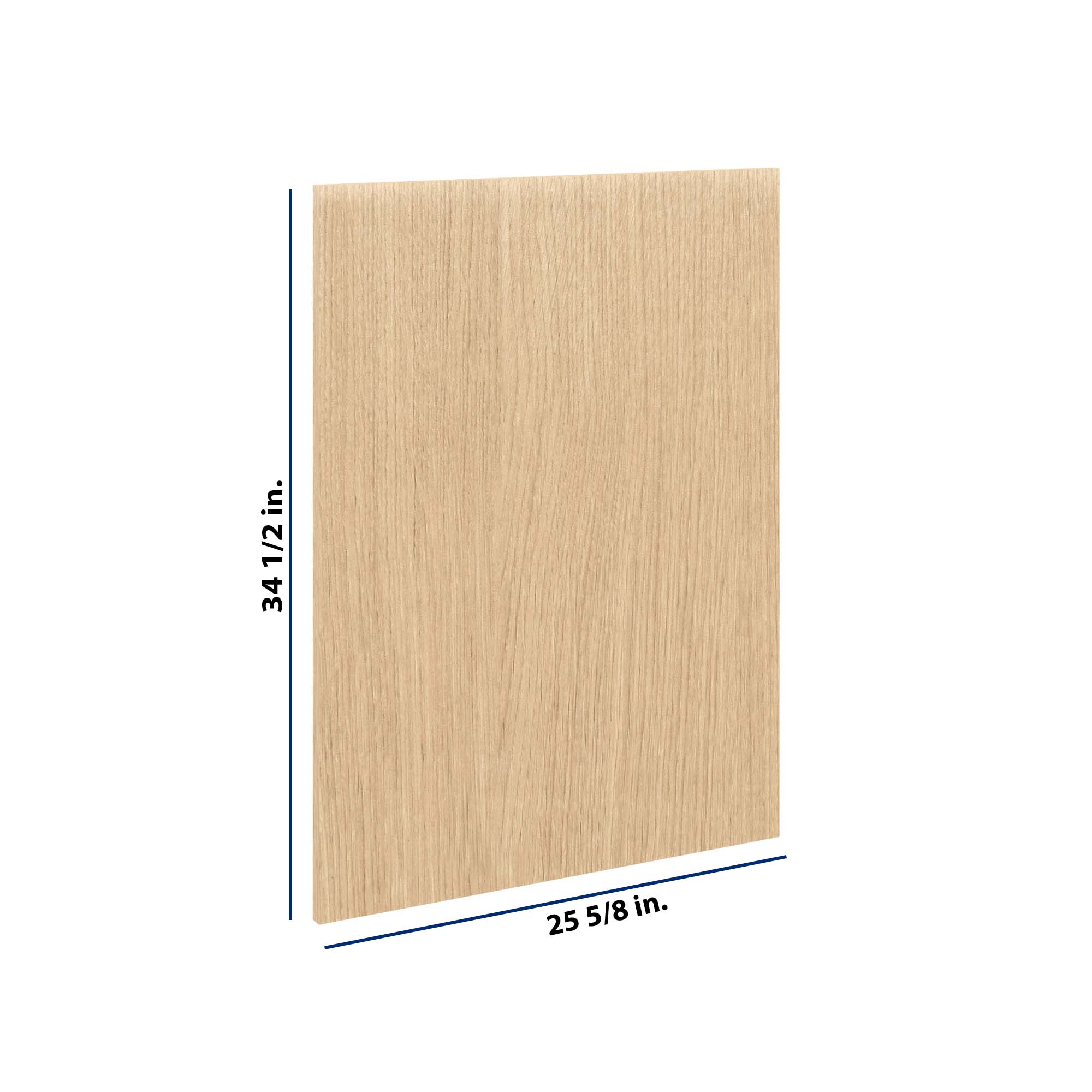 Modernform Cabinet Natural Oak 3/4" W X 34 1/2" H X  25 5/8" D Island Base Panel