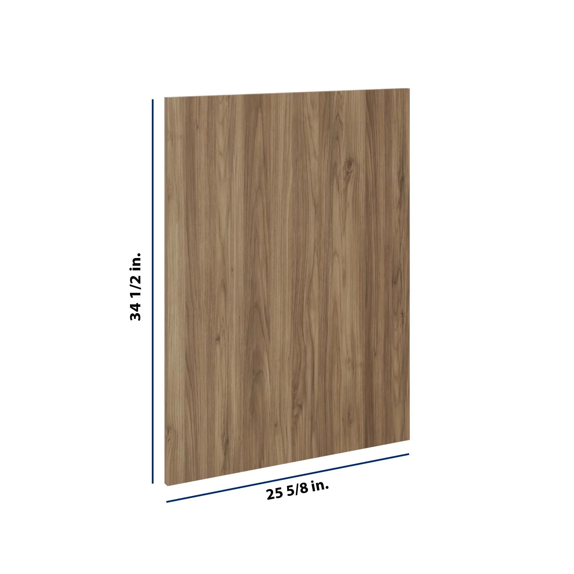 Modernform Cabinet Walnut 3/4" W X 34 1/2" H X  25 5/8" D Island Base Panel