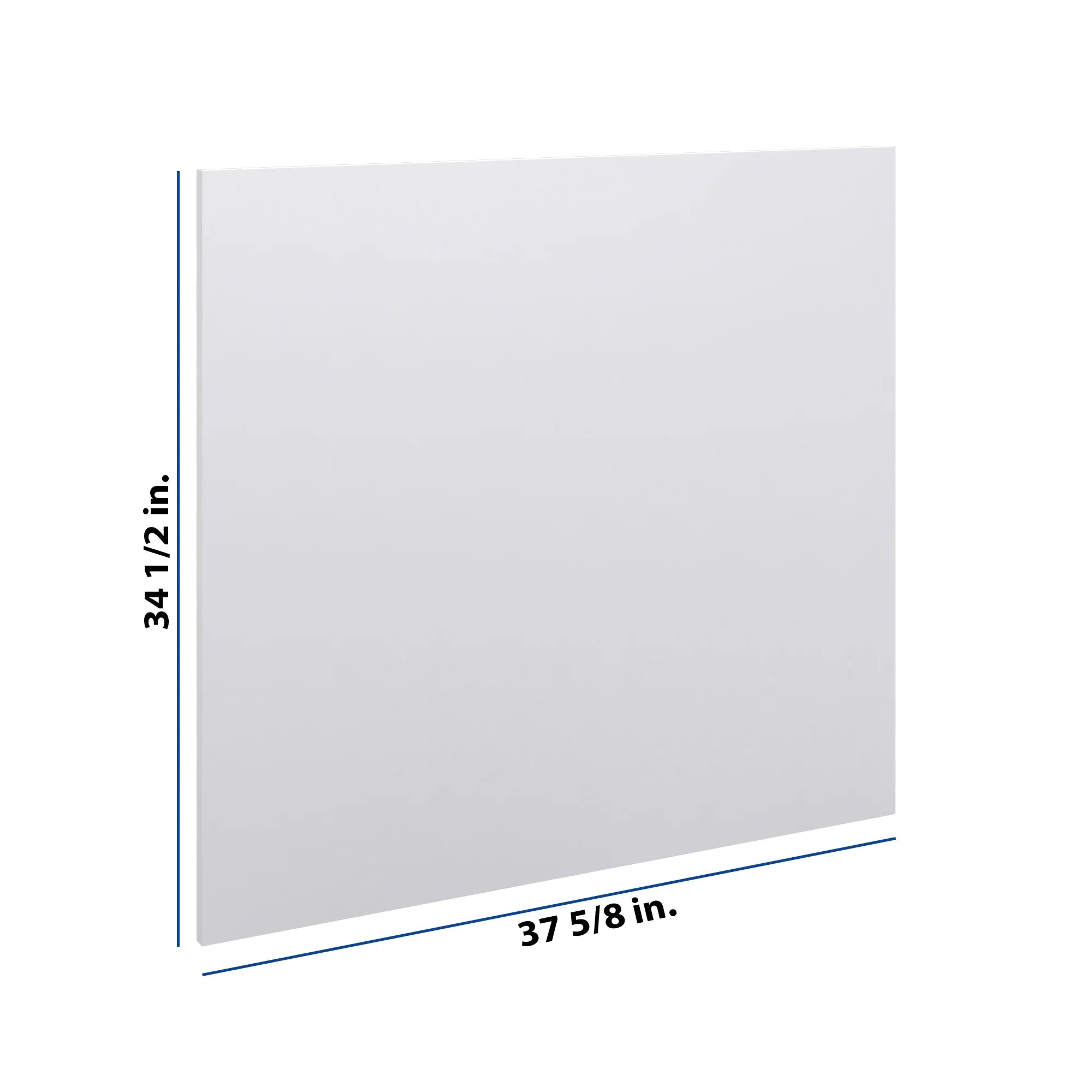 Modernform Cabinet Matte White 3/4" W X 34 1/2" H X  37 5/8" D Island Base Panel
