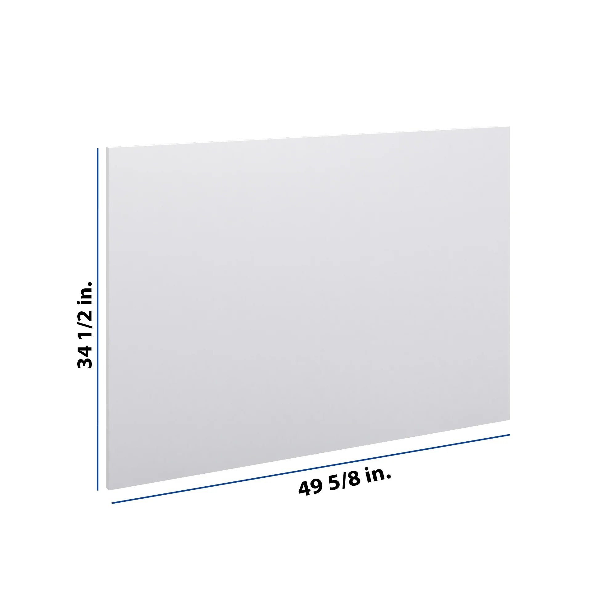 Modernform Cabinet Matte White 3/4" W X 34 1/2" H X  49 5/8" D Island Base Panel