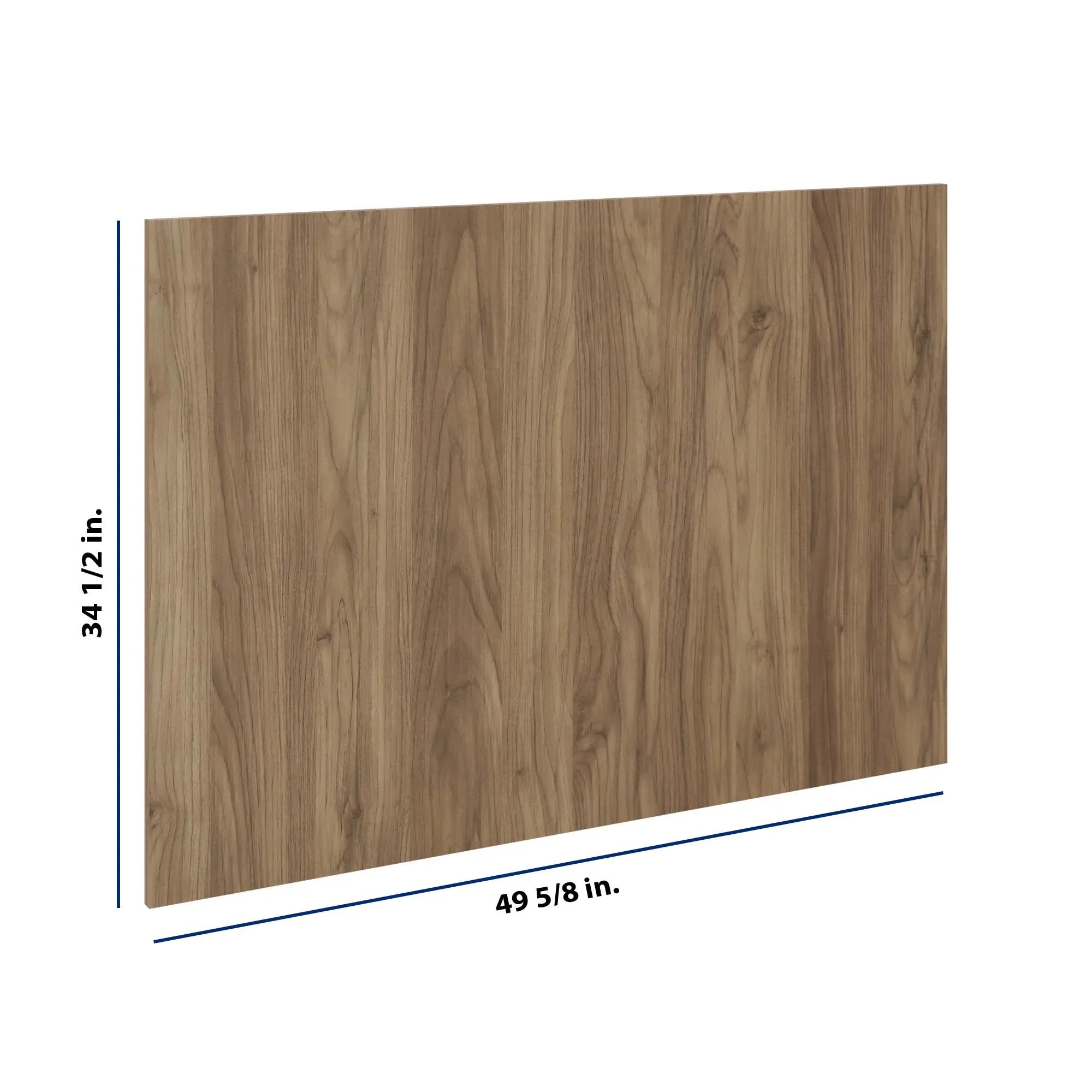 Modernform Cabinet Walnut 3/4" W X 34 1/2" H X  49 5/8" D Island Base Panel