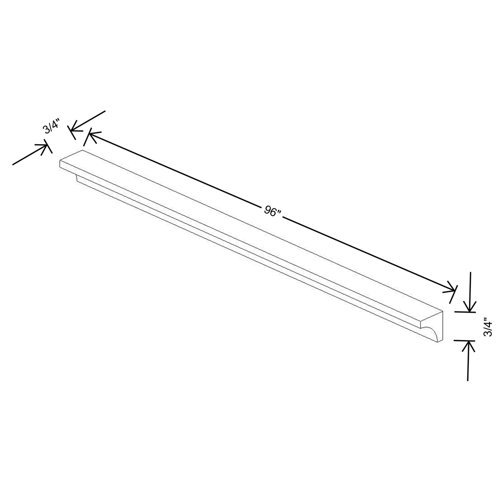 Fabuwood Allure Fusion Kona 96" Length Cove Molding