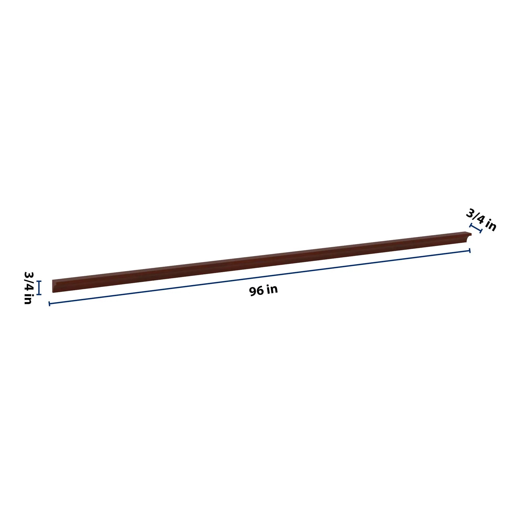 J&K Mahogany J5 96" W Incurved Corner Molding