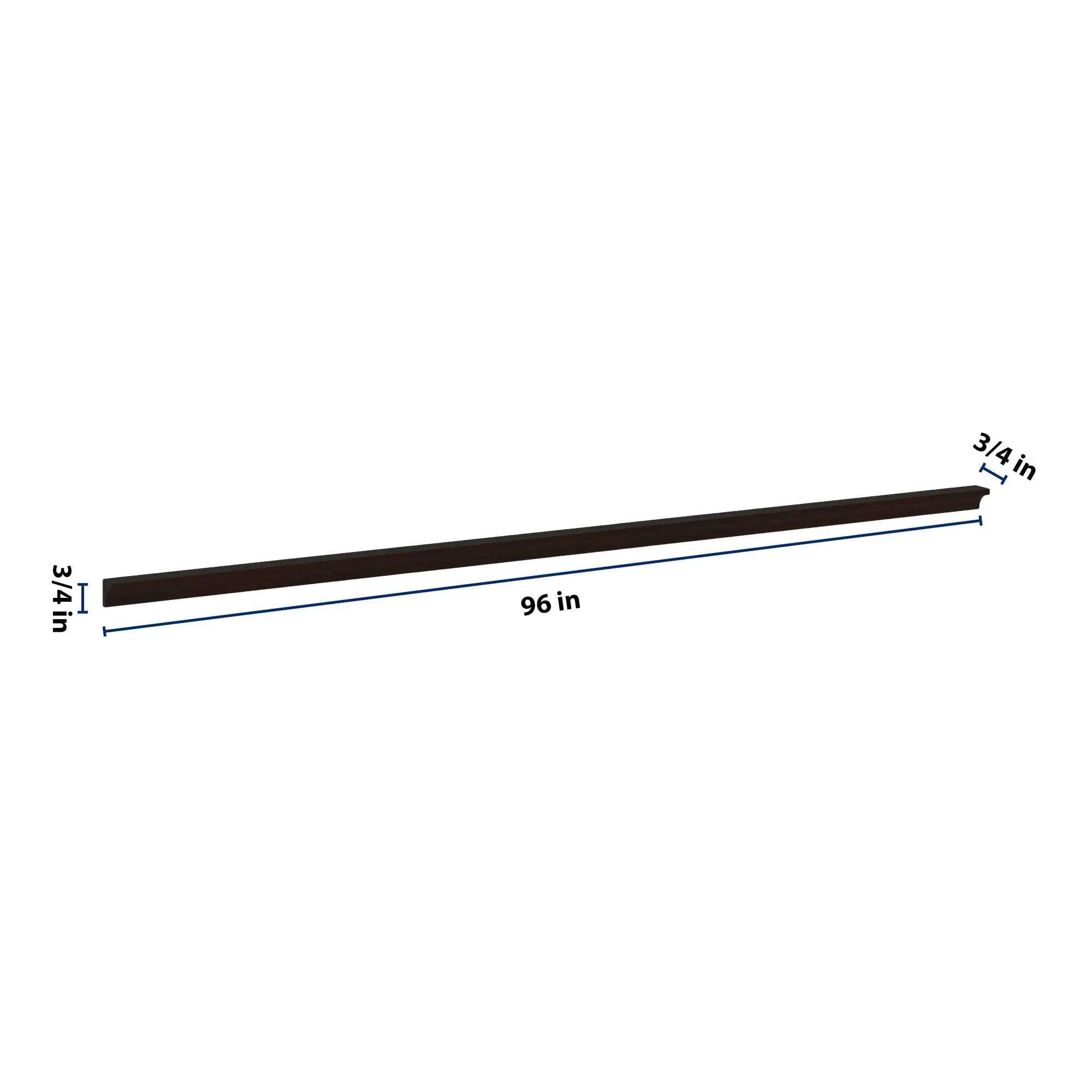 J&K Espresso K8 96" W Incurved Corner Molding