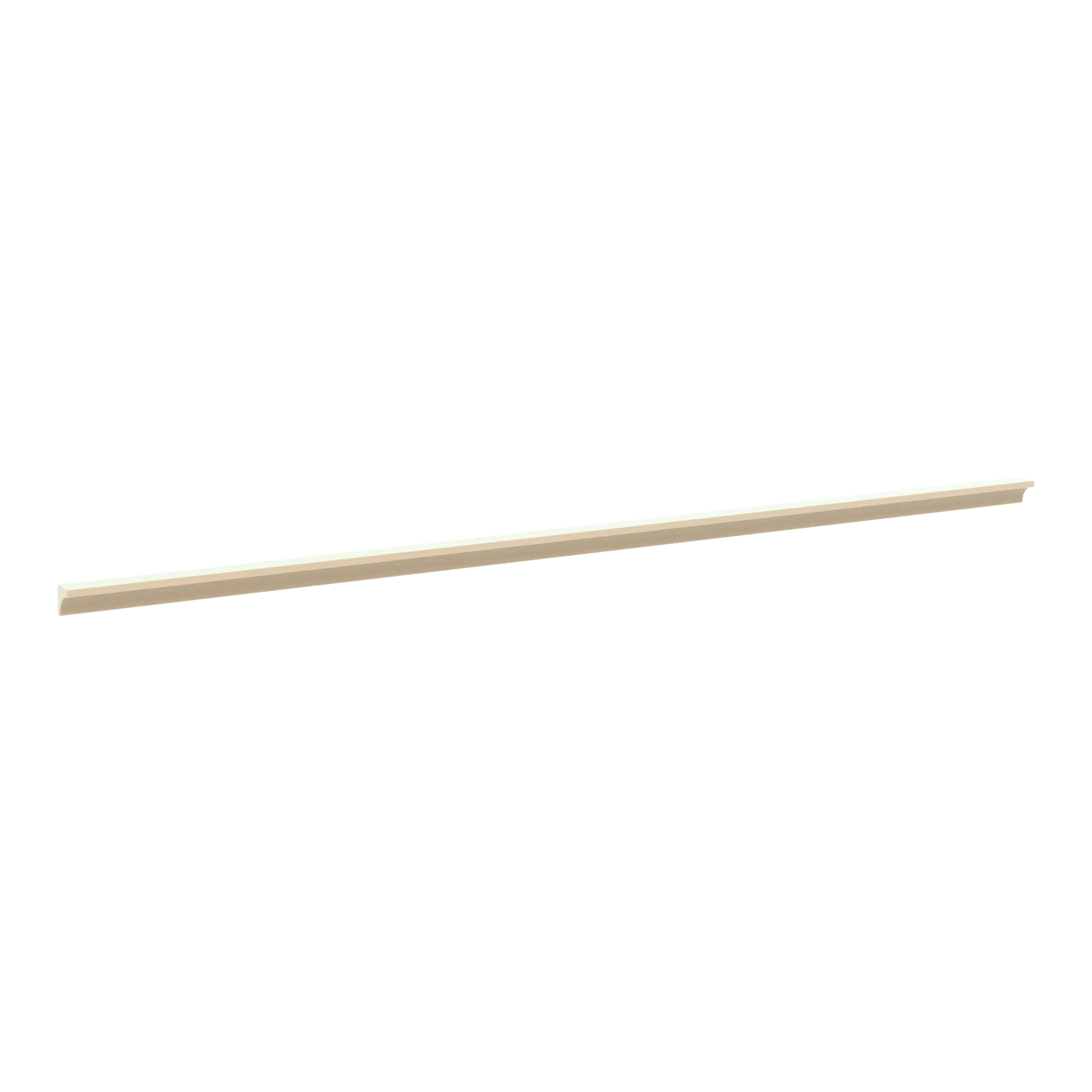 J&K Creme Glazed A7 96" W Incurved Corner Molding