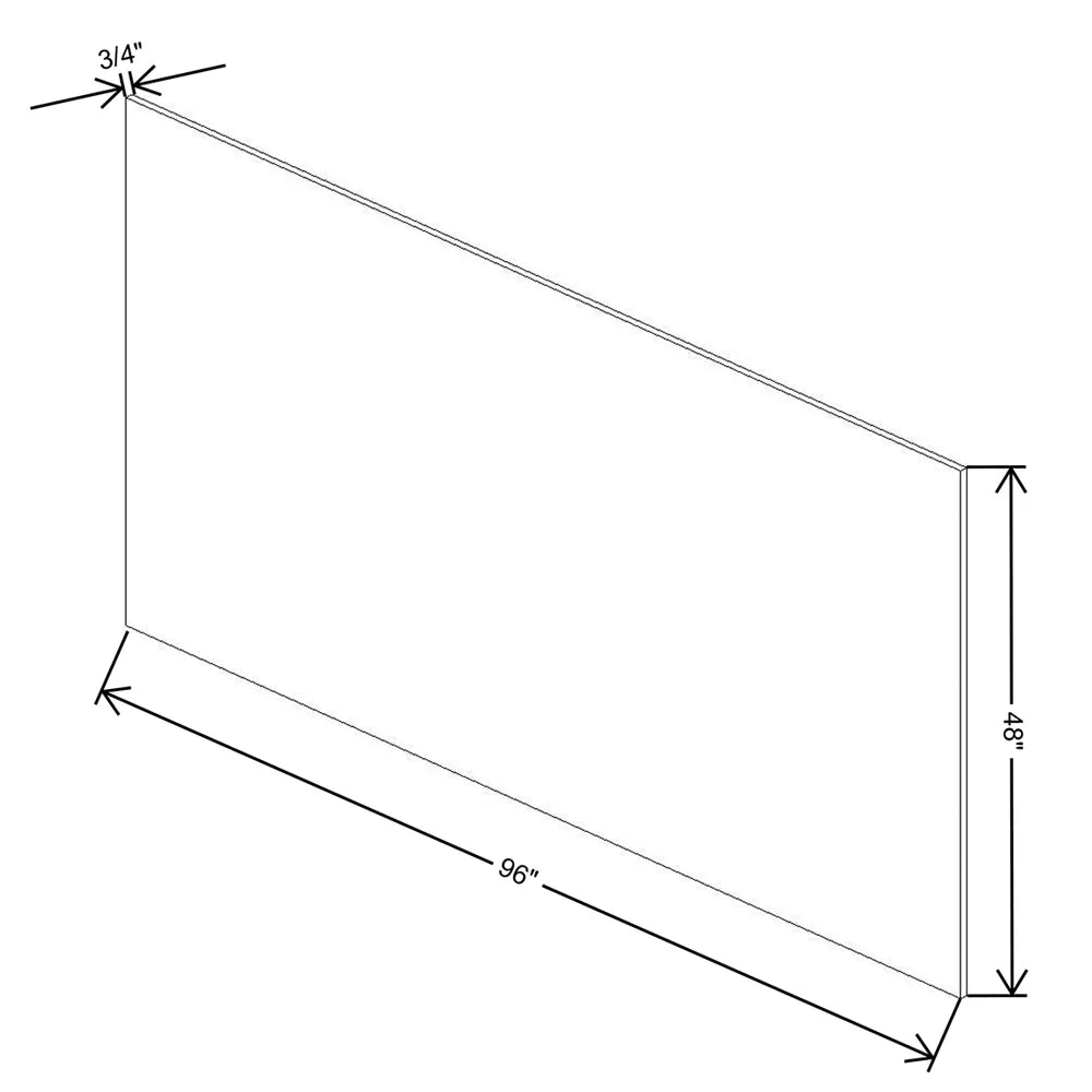 Fabuwood Allure Nexus Frost 3/4" W X 96" H X 48" D Plywood