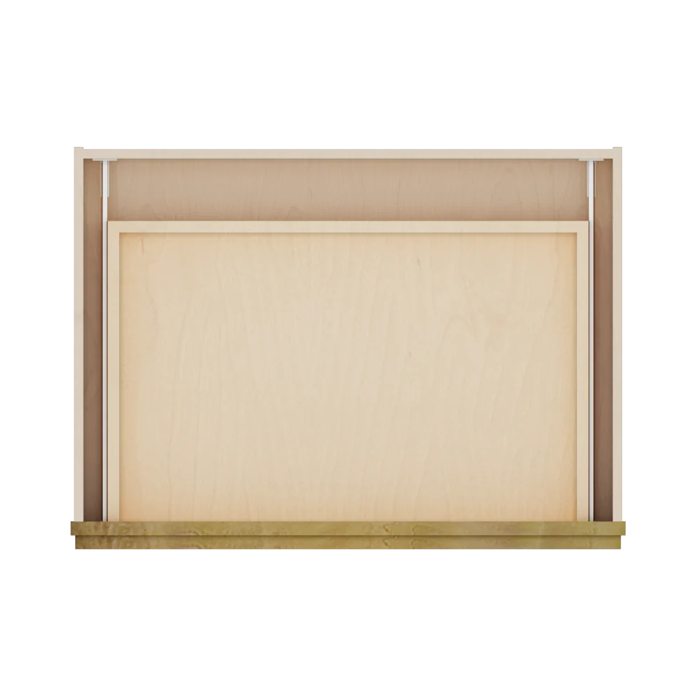 Modernform Cabinet Natural Shaker 30" W X 7" H X 21" D Vanity Knee Drawer