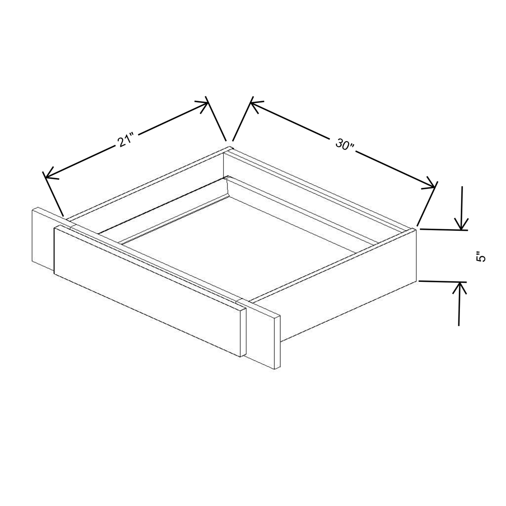 Fabuwood Allure Nexus Frost 30"W Knee Drawer