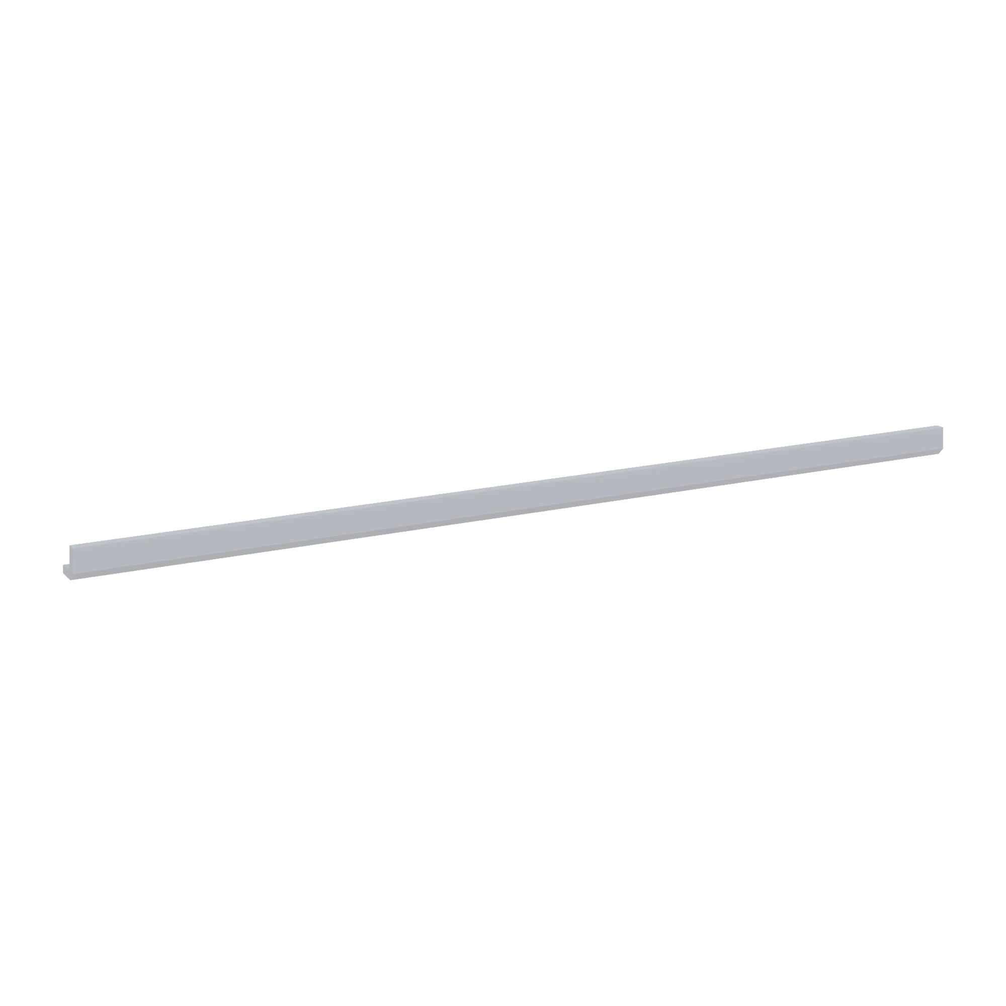 Modernform Cabinet Grey Shaker 96" W X 1 1/2" H X 1 1/2" D Light Rail