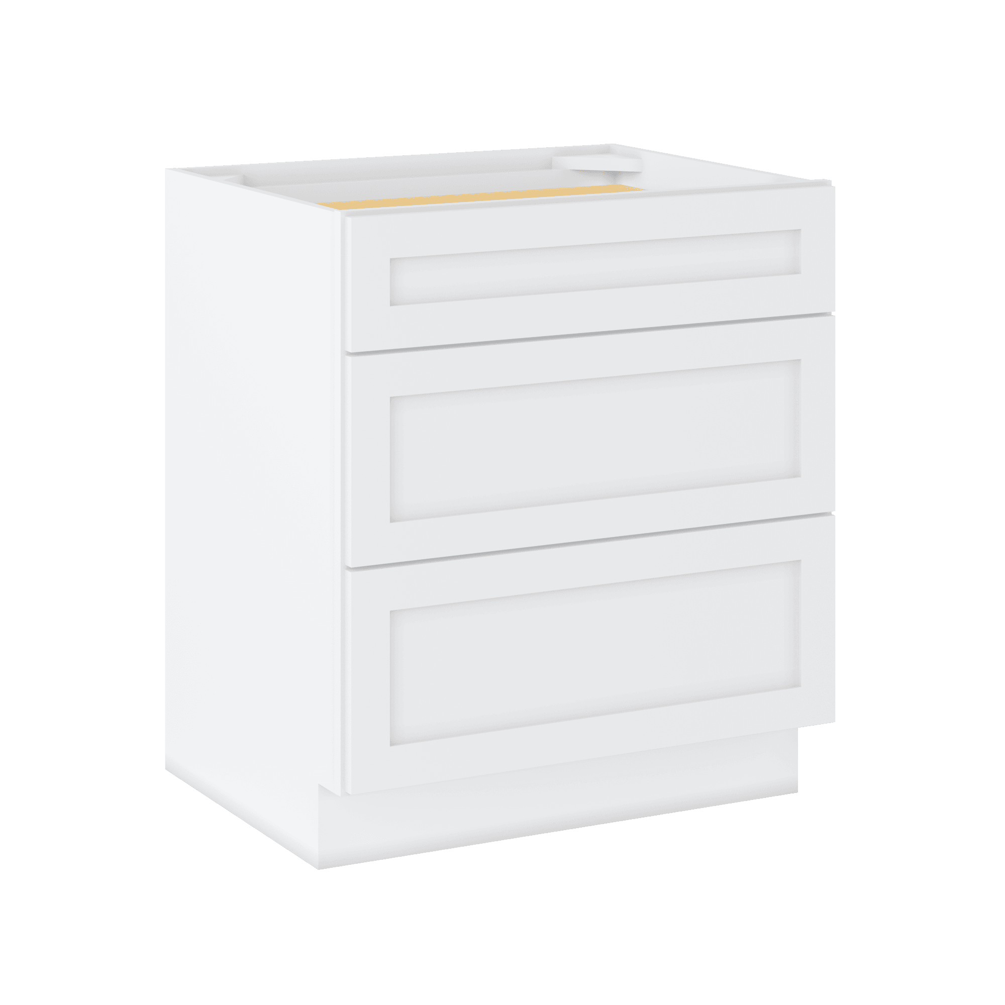 Linen Range Base Kitchen Cabinet LRB30 Alpina White LessCare 30 in. width 34.5 in. height 24 in. depth