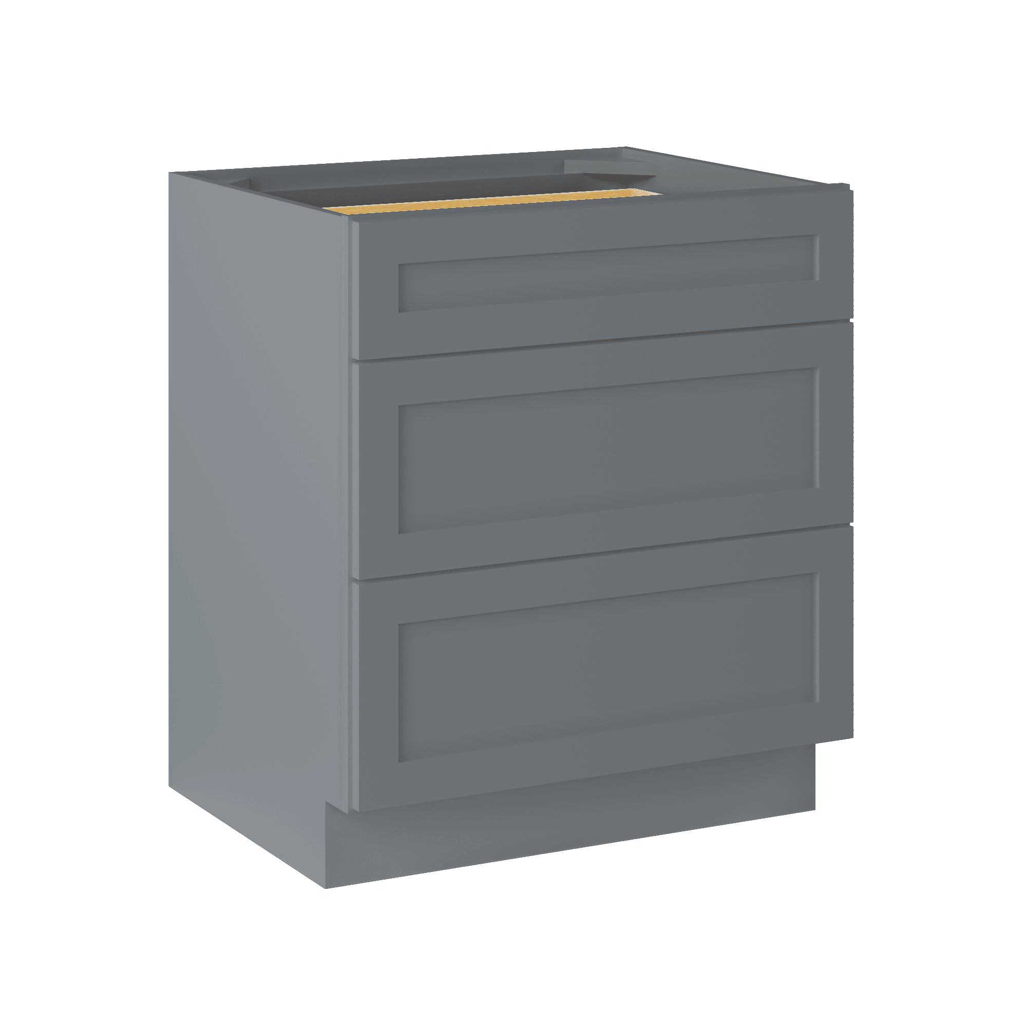 Linen Range Base Kitchen Cabinet LRB30 Colonial Gray LessCare 30 in. width 34.5 in. height 24 in. depth