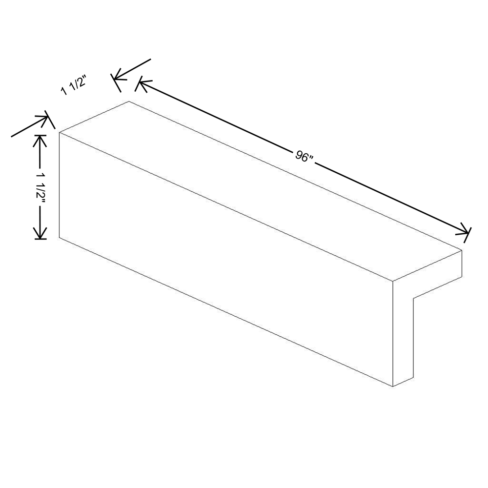 Fabuwood Illume Catalina Como Ash 2 Medium Rail and Starter Molding