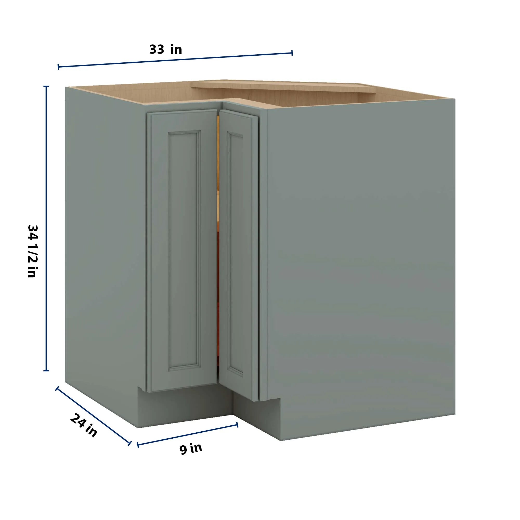 J&K Sage E3 Base Corner 90 Lazy Susan - 33" W