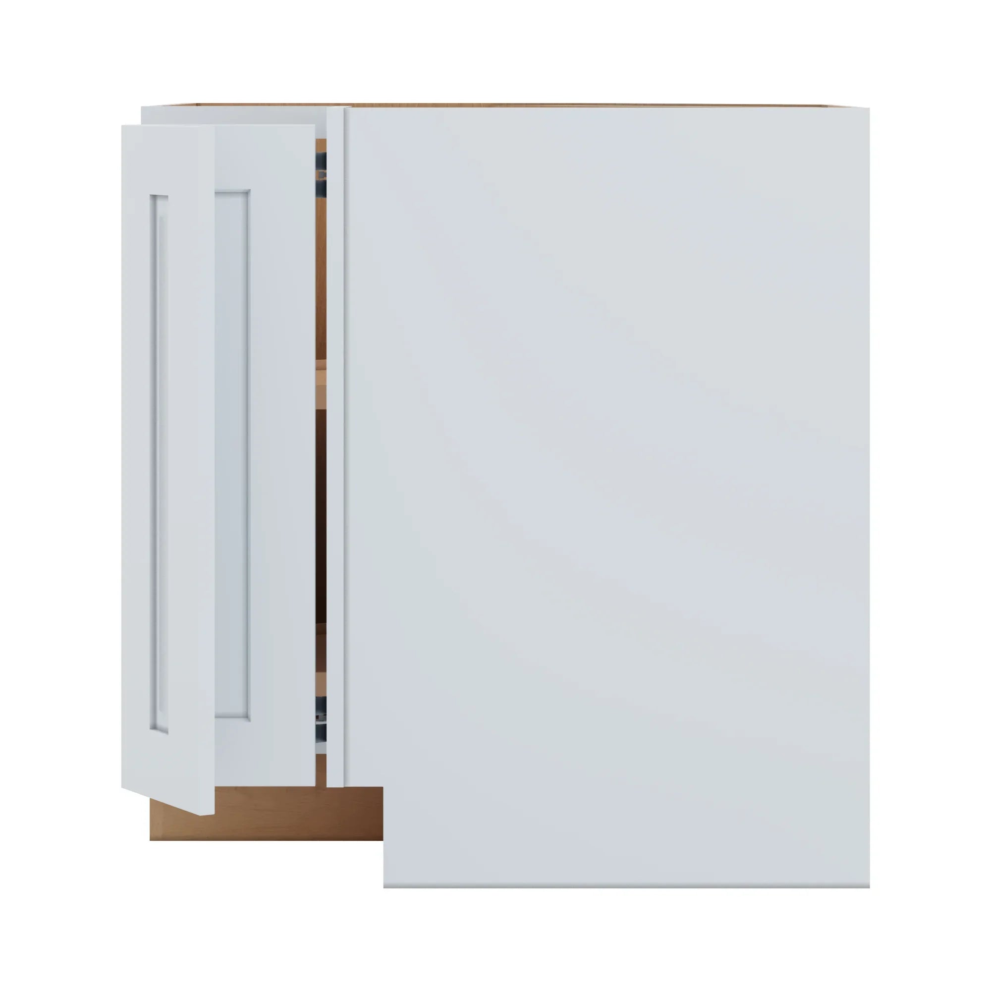 J&K White Shaker S8 Base Corner 90 Lazy Susan   33" W