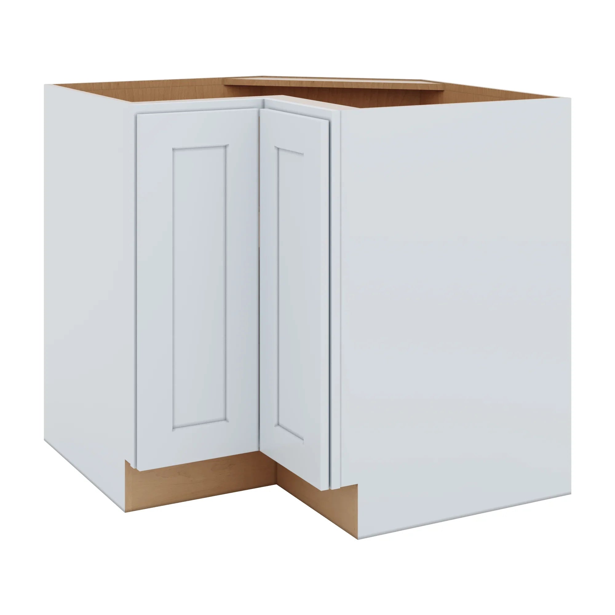 J&K White Shaker S8 Base Corner 90 Lazy Susan - 36" W
