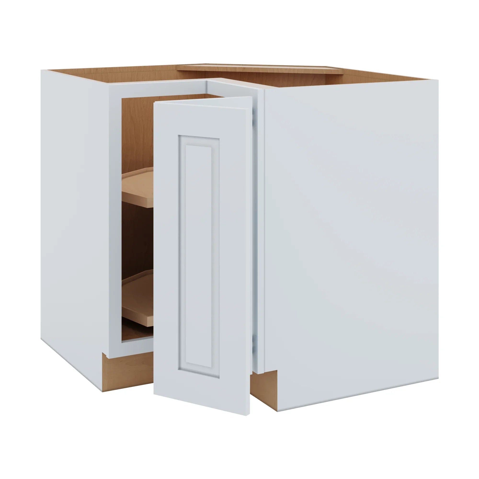 J&K White Shaker S8 Base Corner 90 Lazy Susan   36" W